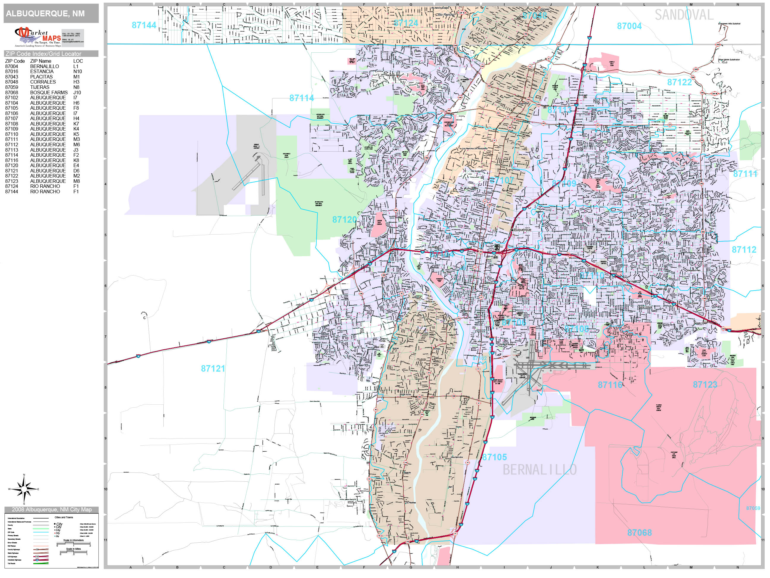 tourist map of albuquerque