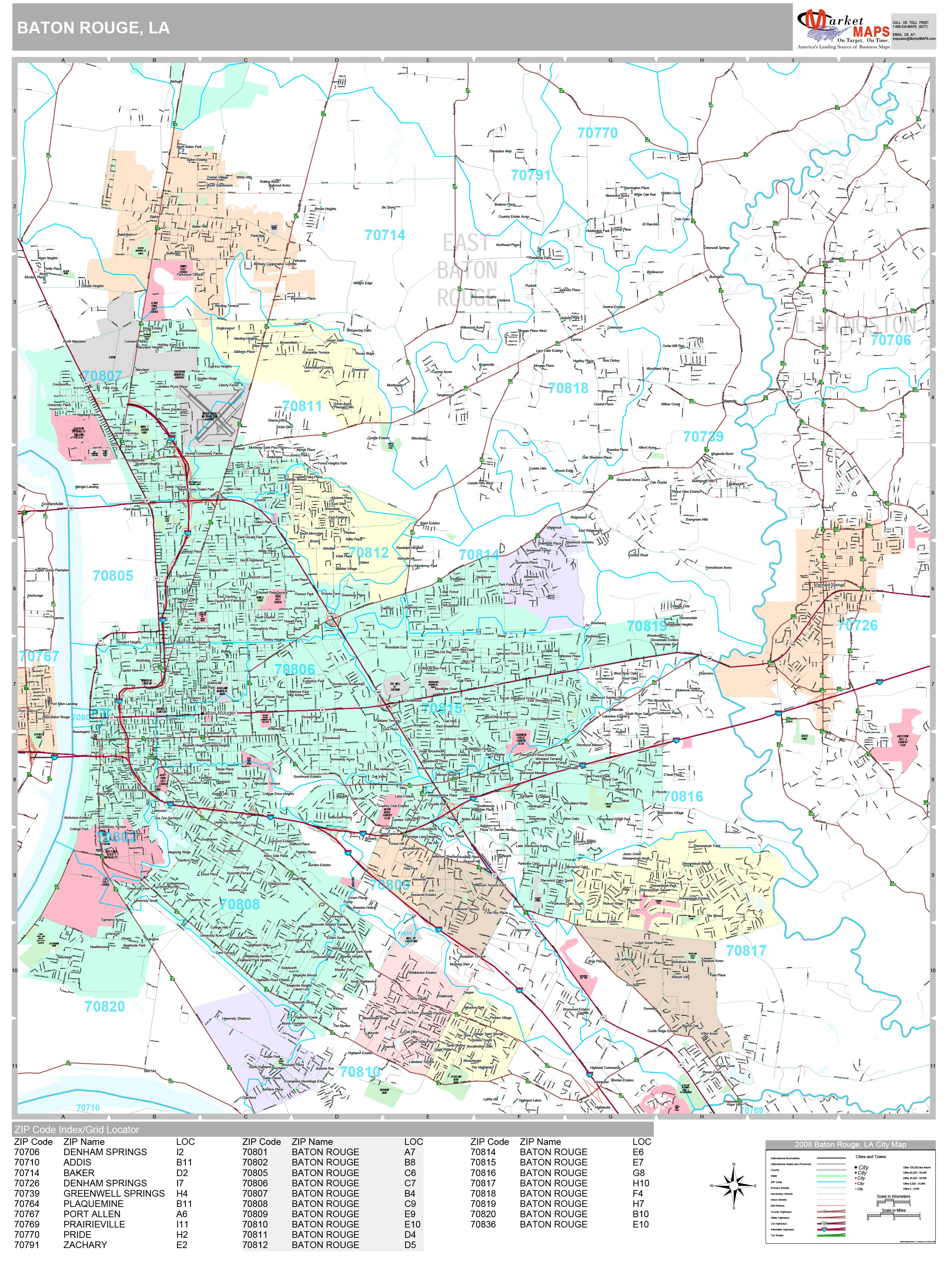 baton-rouge-louisiana-wall-map-premium-style-by-marketmaps-mapsales