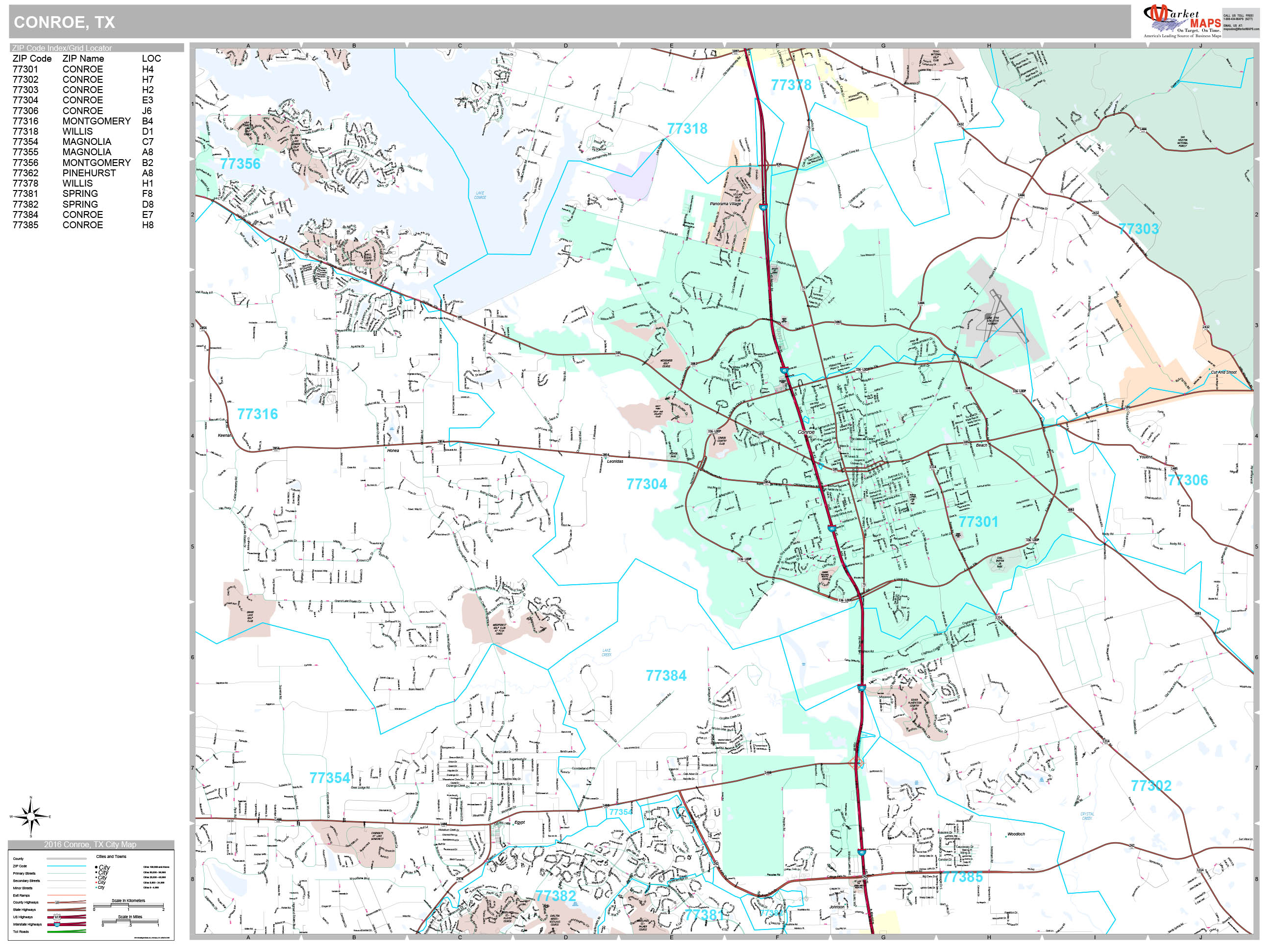 Conroe Texas Wall Map Premium Style By Marketmaps Images and Photos