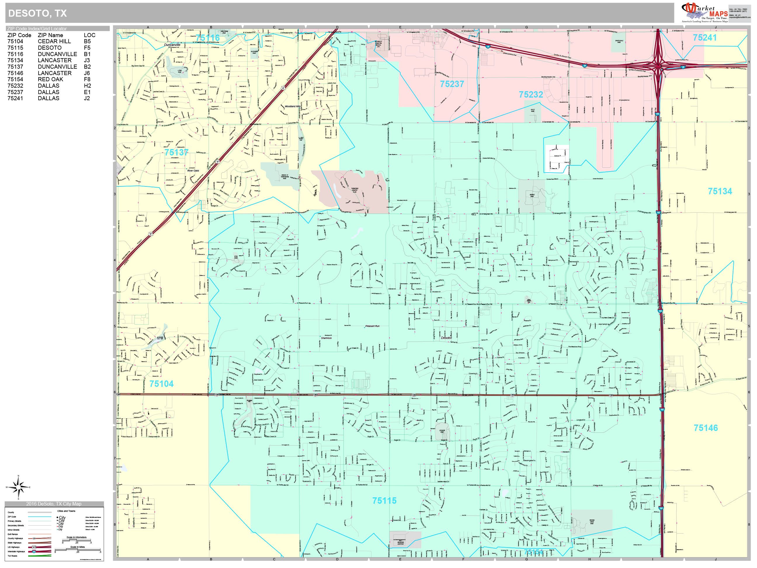 Desoto Tx Zip Code Map 02/2022