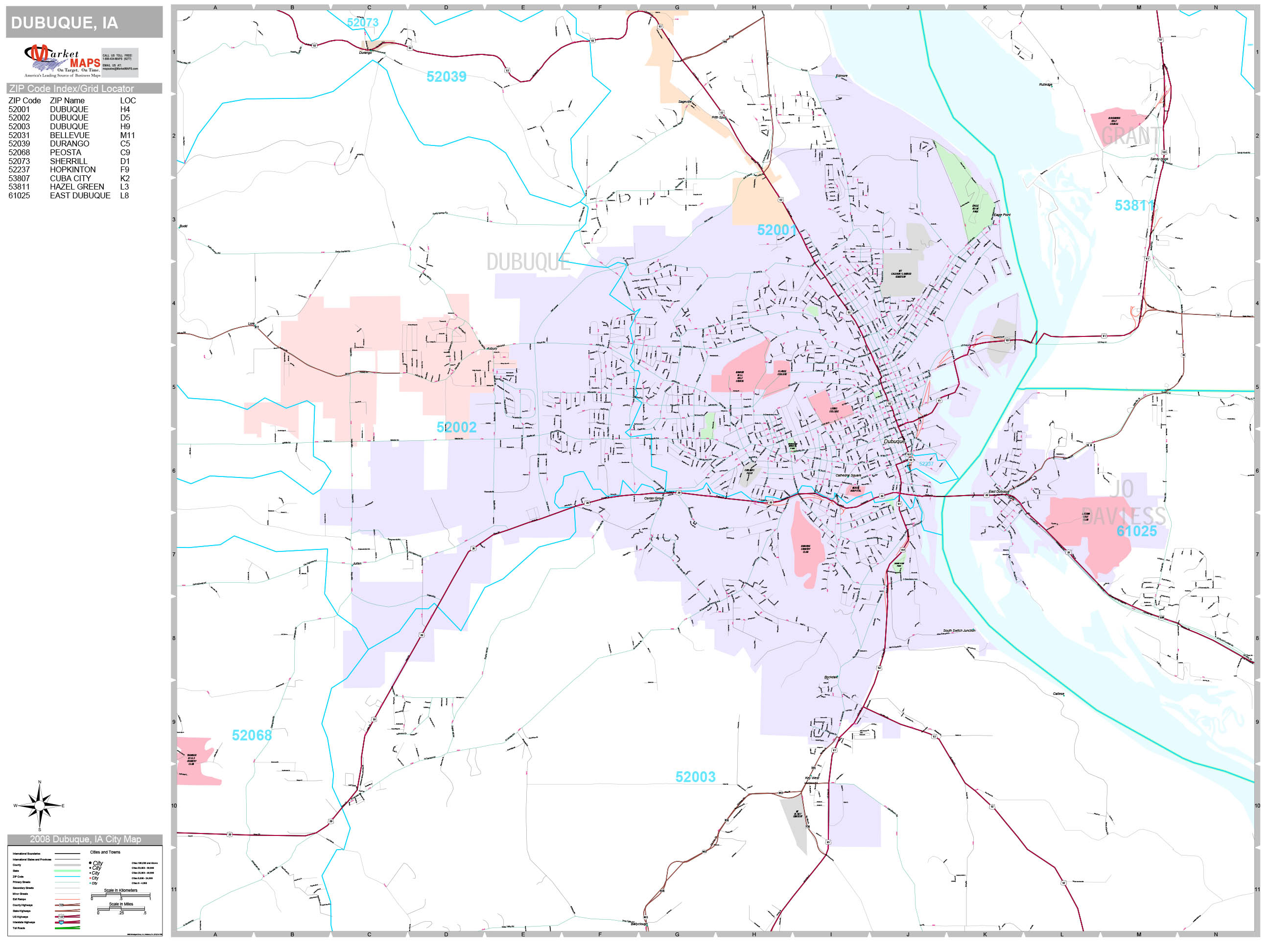 Map Of Dubuque Map Of Dubuque