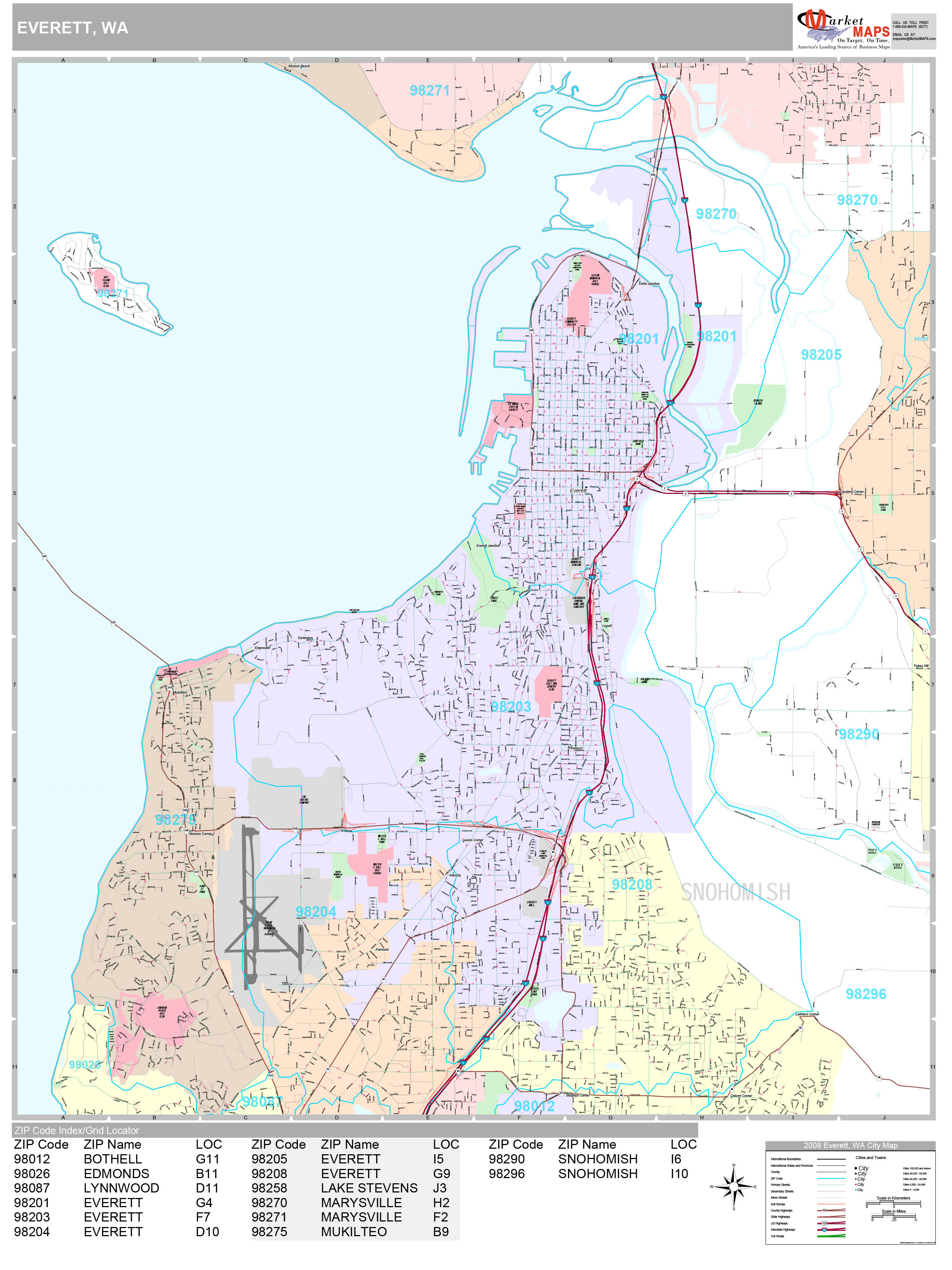 Everett Wa City Limits Map