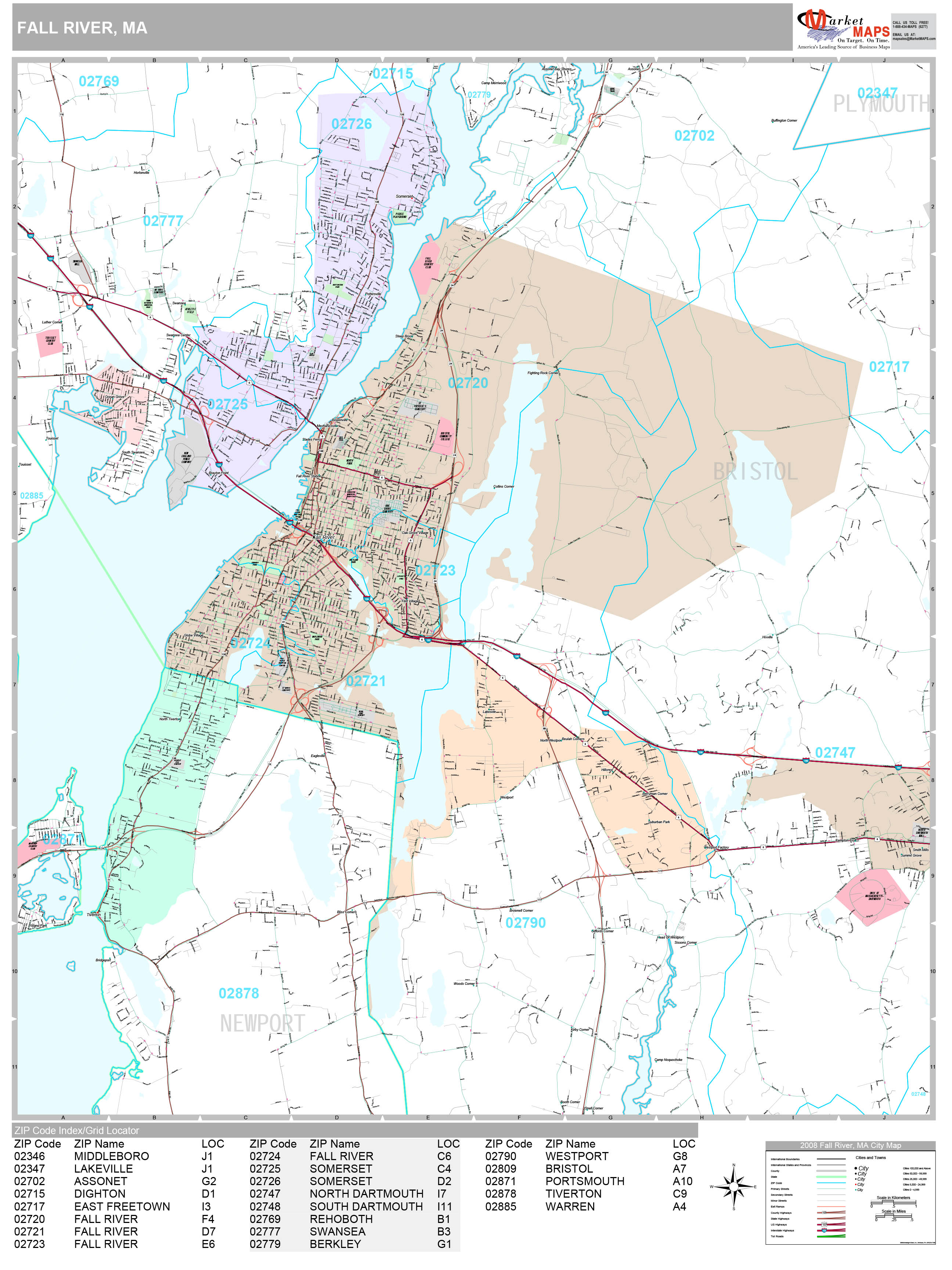Fall River Map
