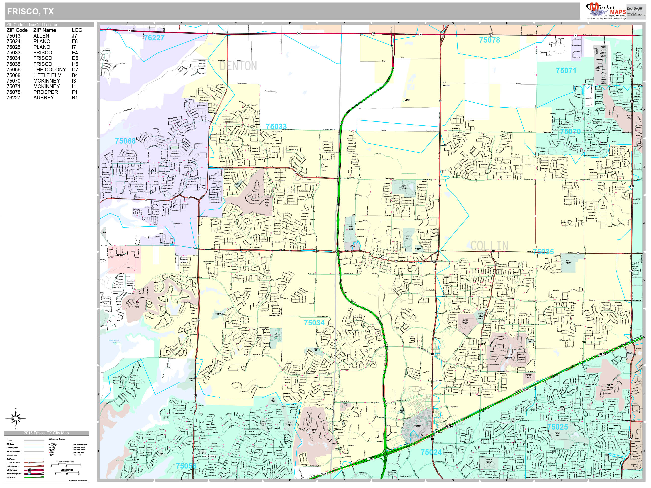 Frisco Tx Zip Code Map - Map