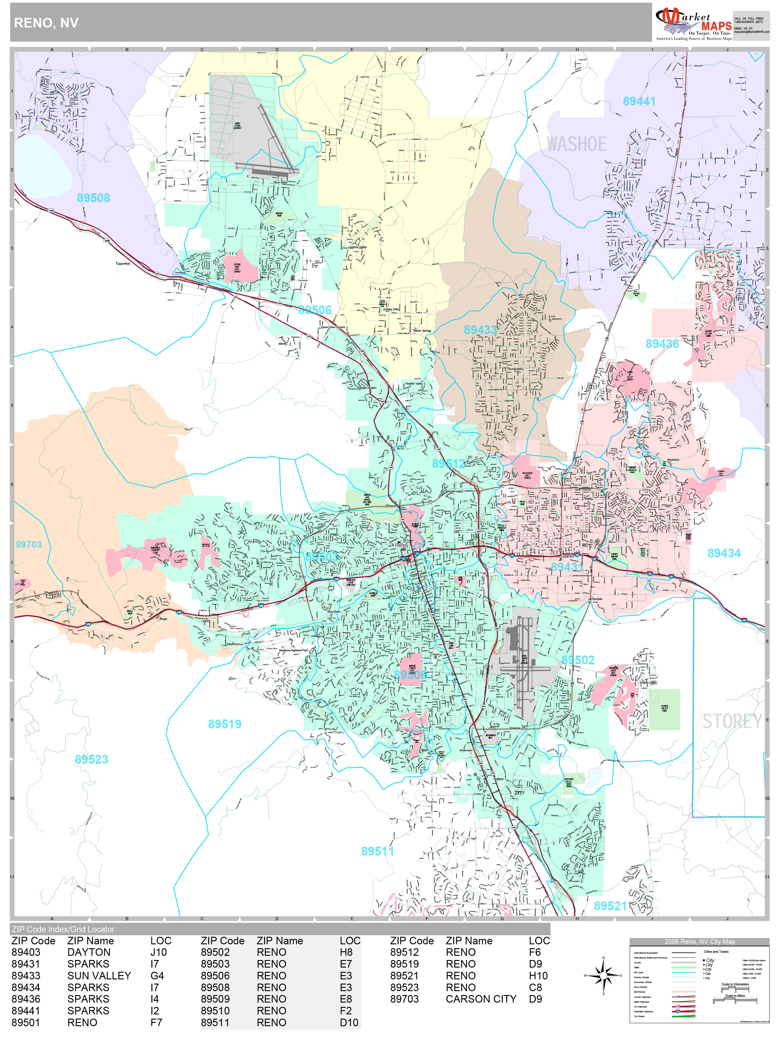 Reno Metro Map