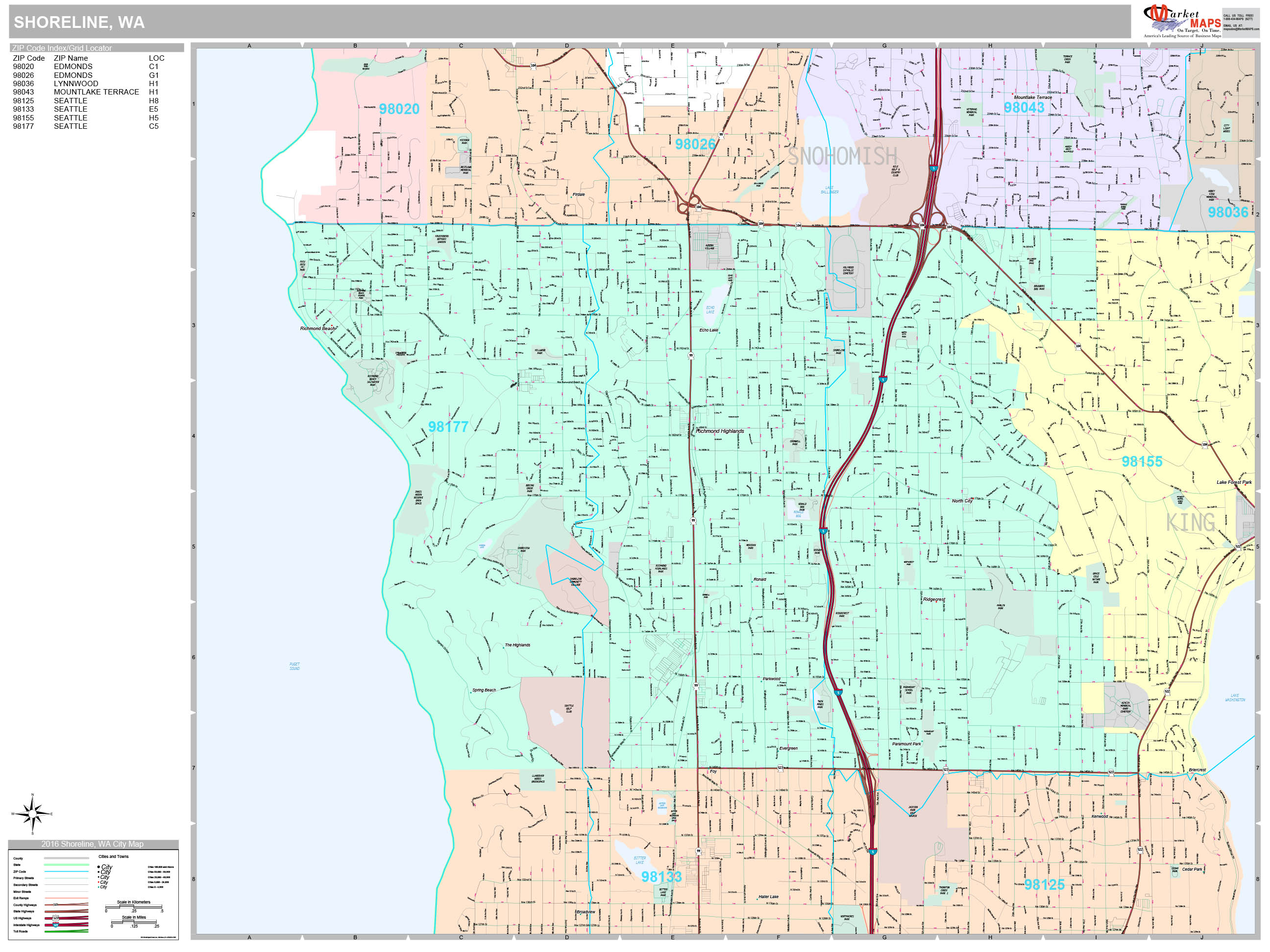 Wahkiakum County, Wa Zip Code Wall Map Premium Style By Marketmaps 240