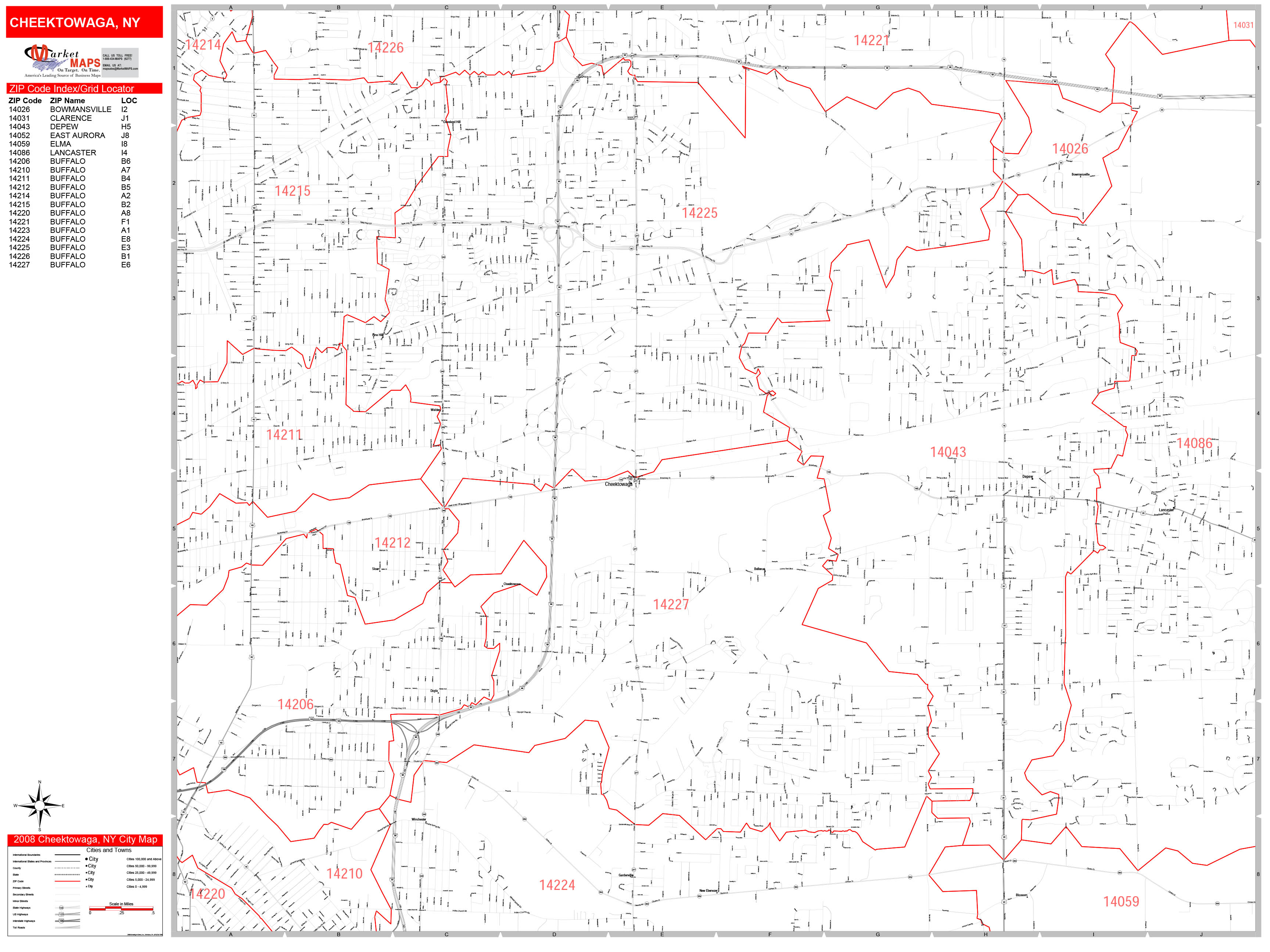 Cheektowaga Ny Zip Code Map Map
