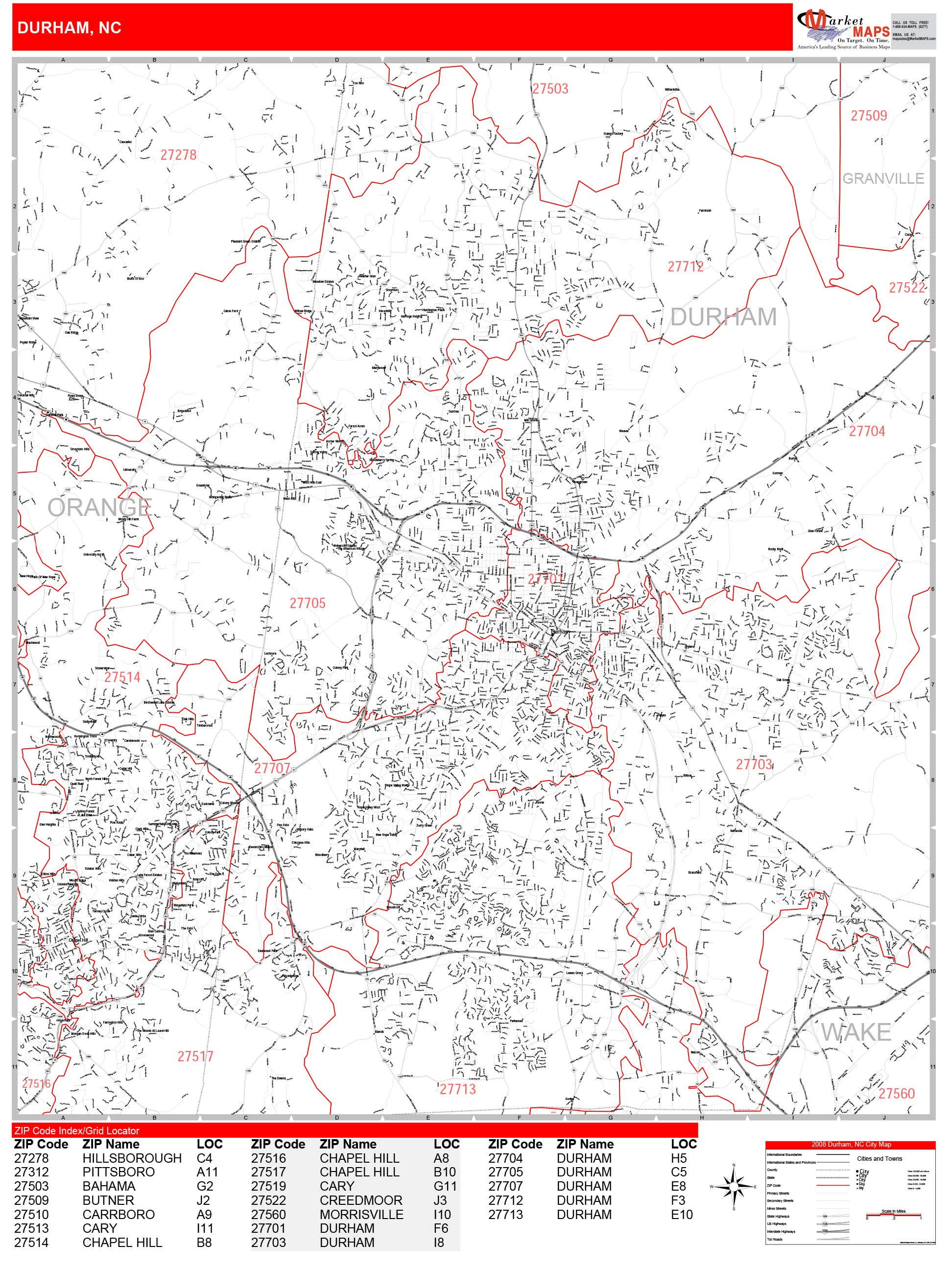 durham-north-carolina-zip-code-wall-map-red-line-style-by-marketmaps
