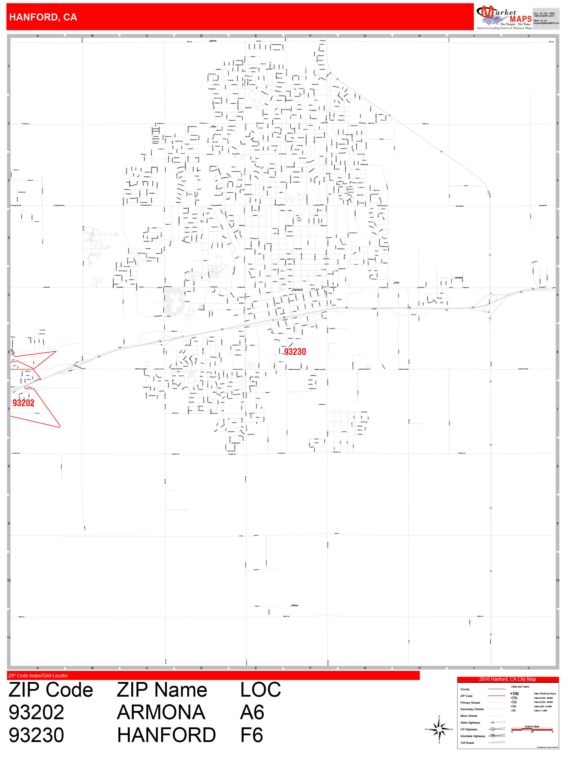 Hanford Ca Zip Code Map Map