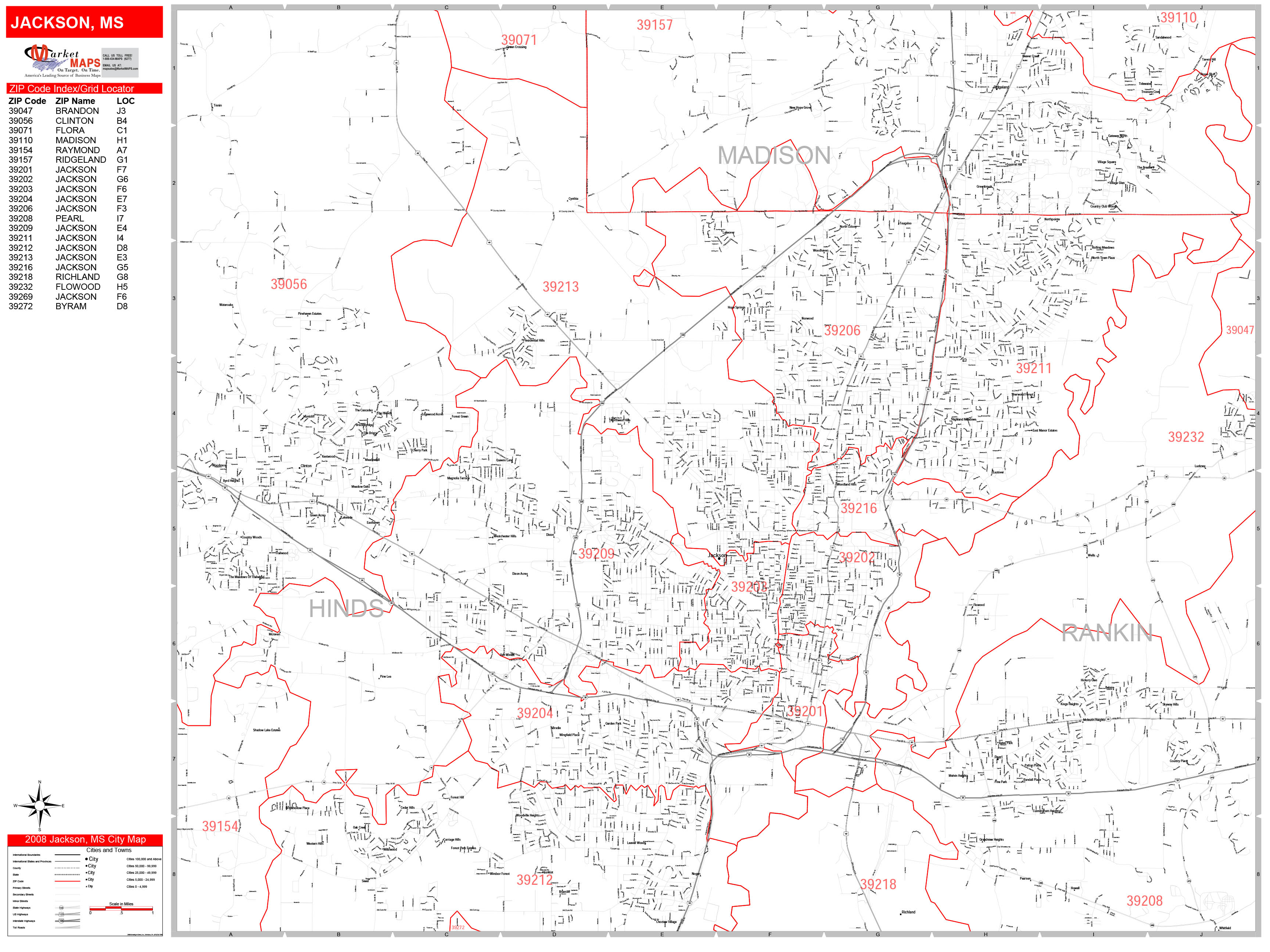 Jackson Miss Zip Code Map