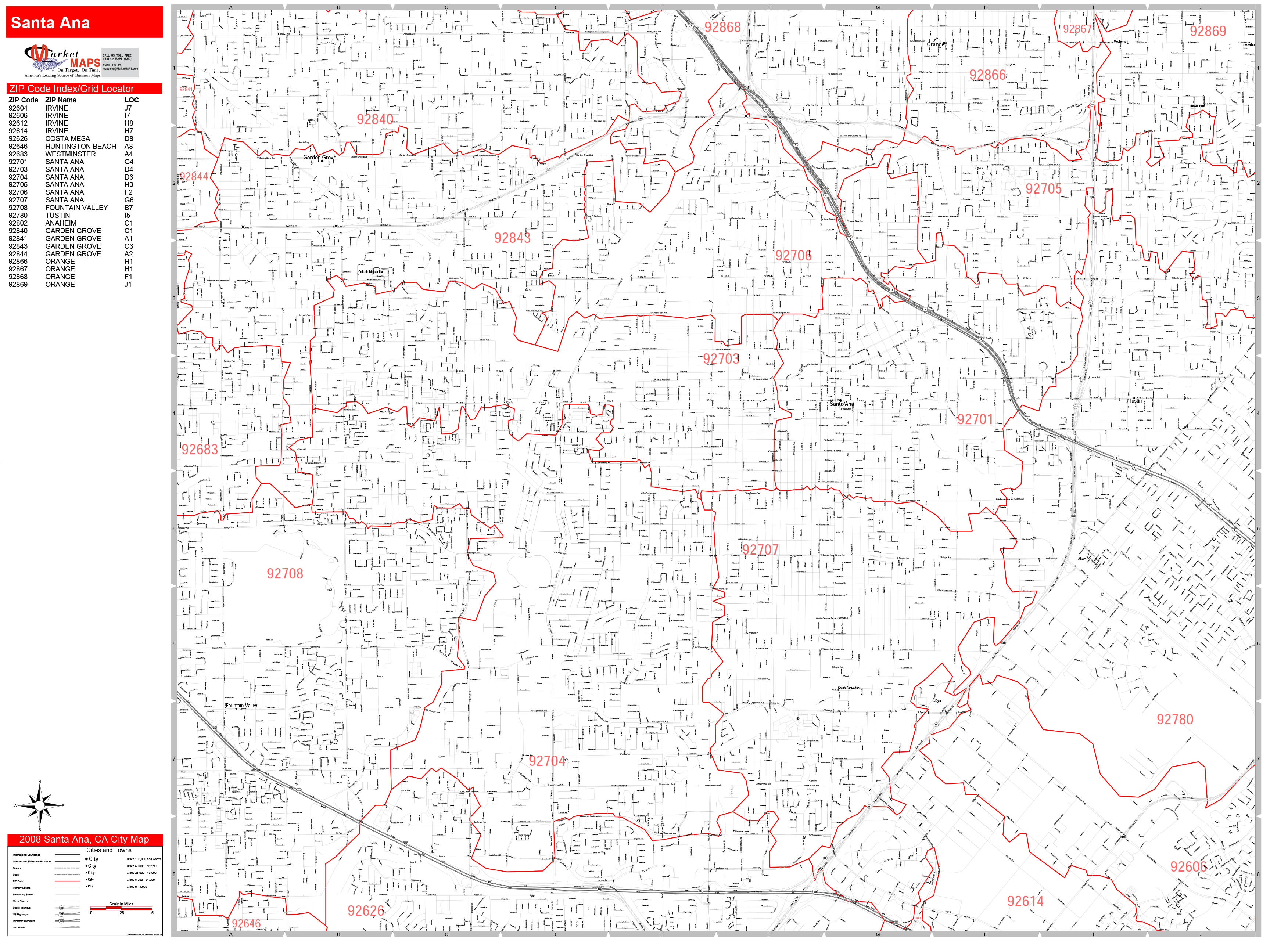 santa-ana-california-zip-code-wall-map-red-line-style-by-marketmaps