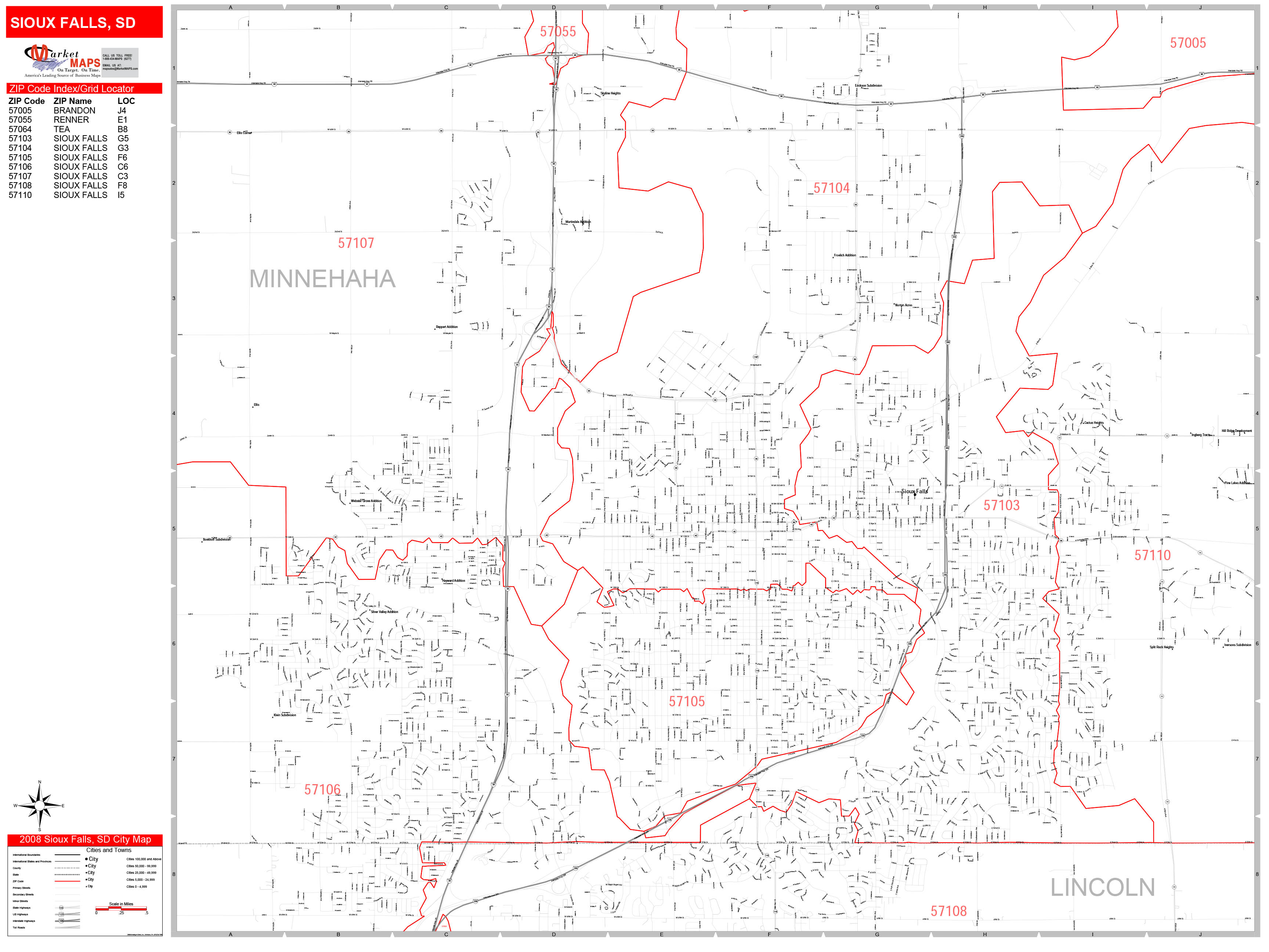 Zip Code Map For Sioux Falls Sd Map