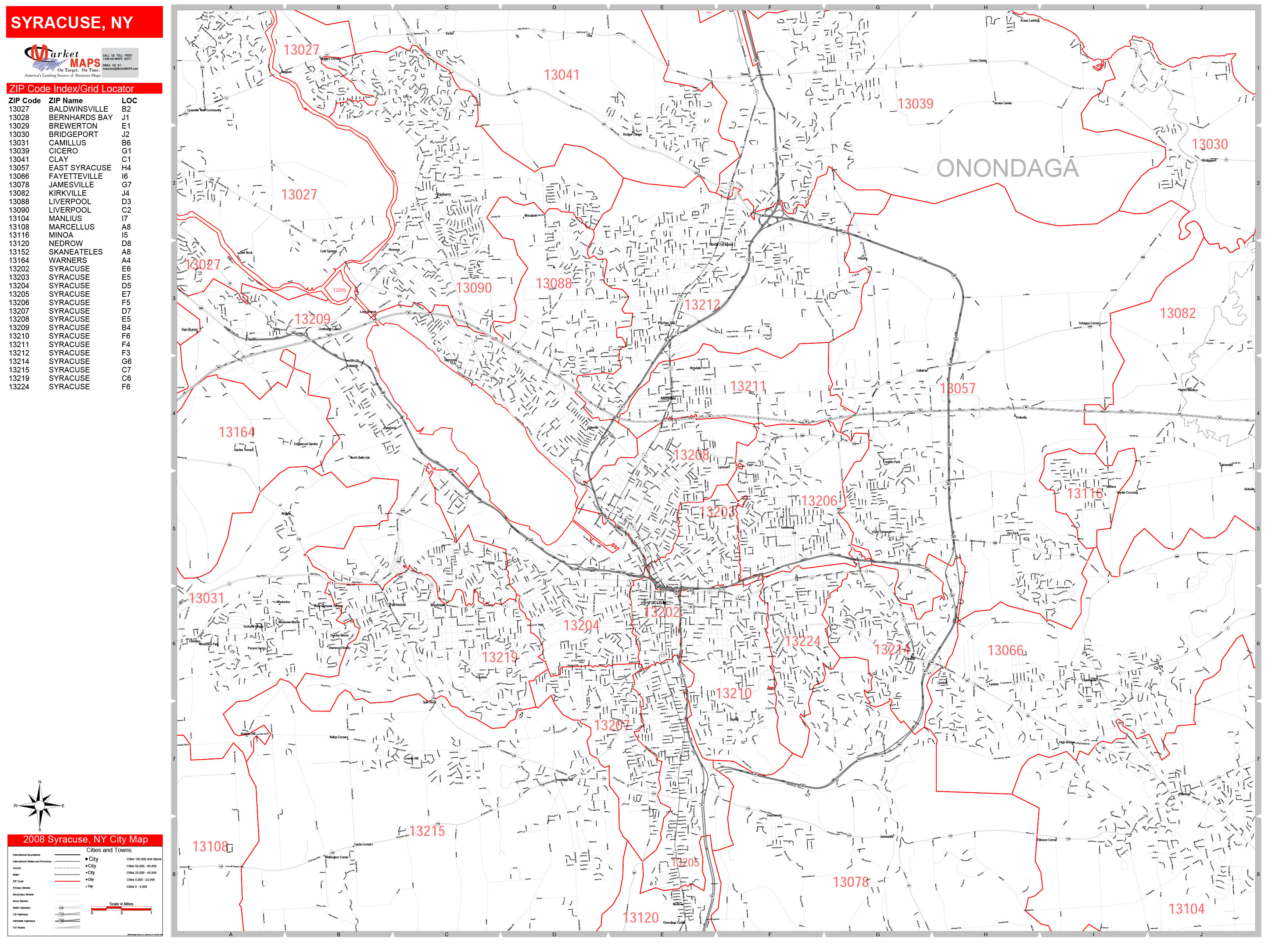 Zip Code Map Syracuse Ny Map