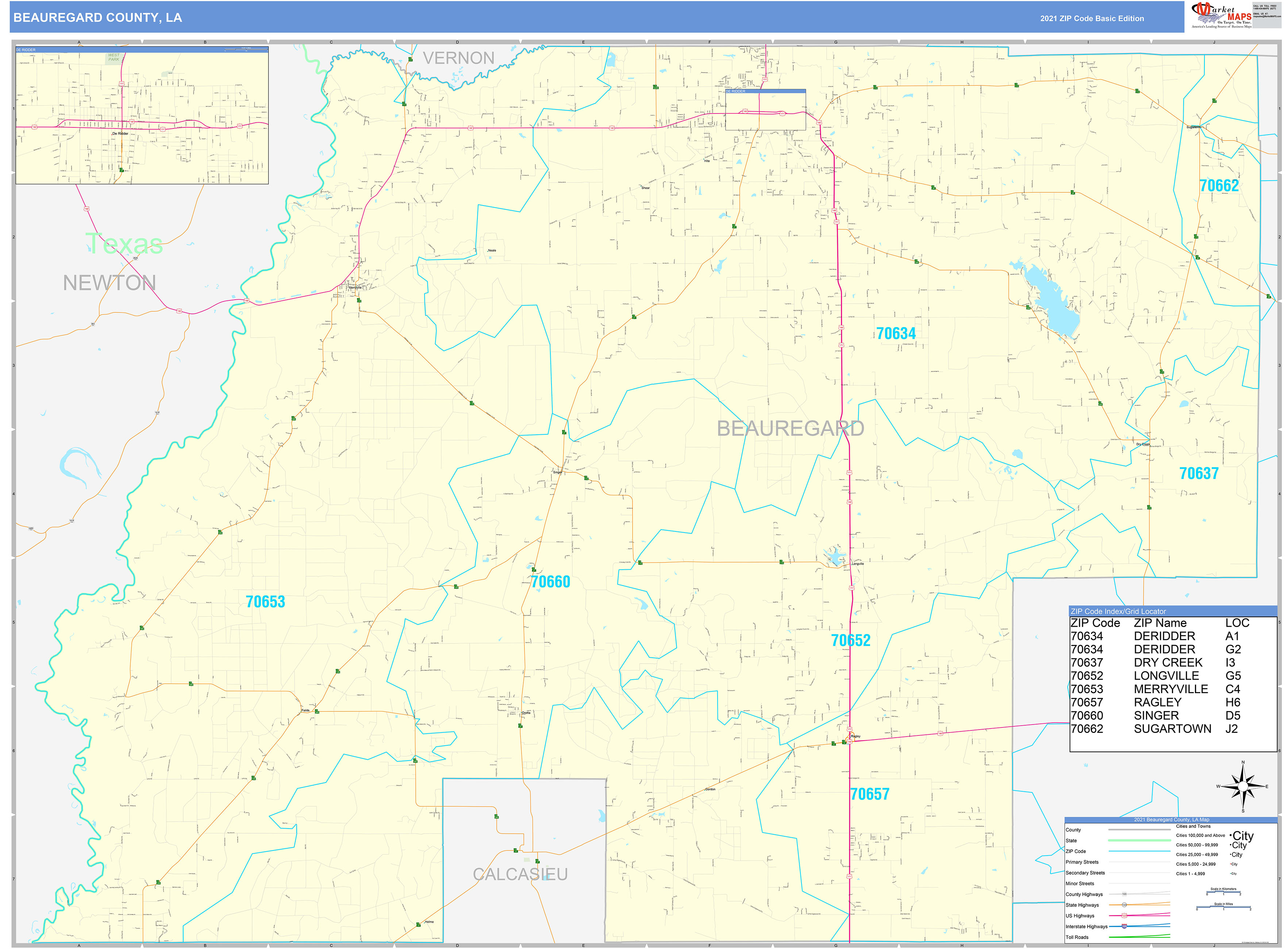 Map Of Beauregard Parish at Doris Bourquin blog