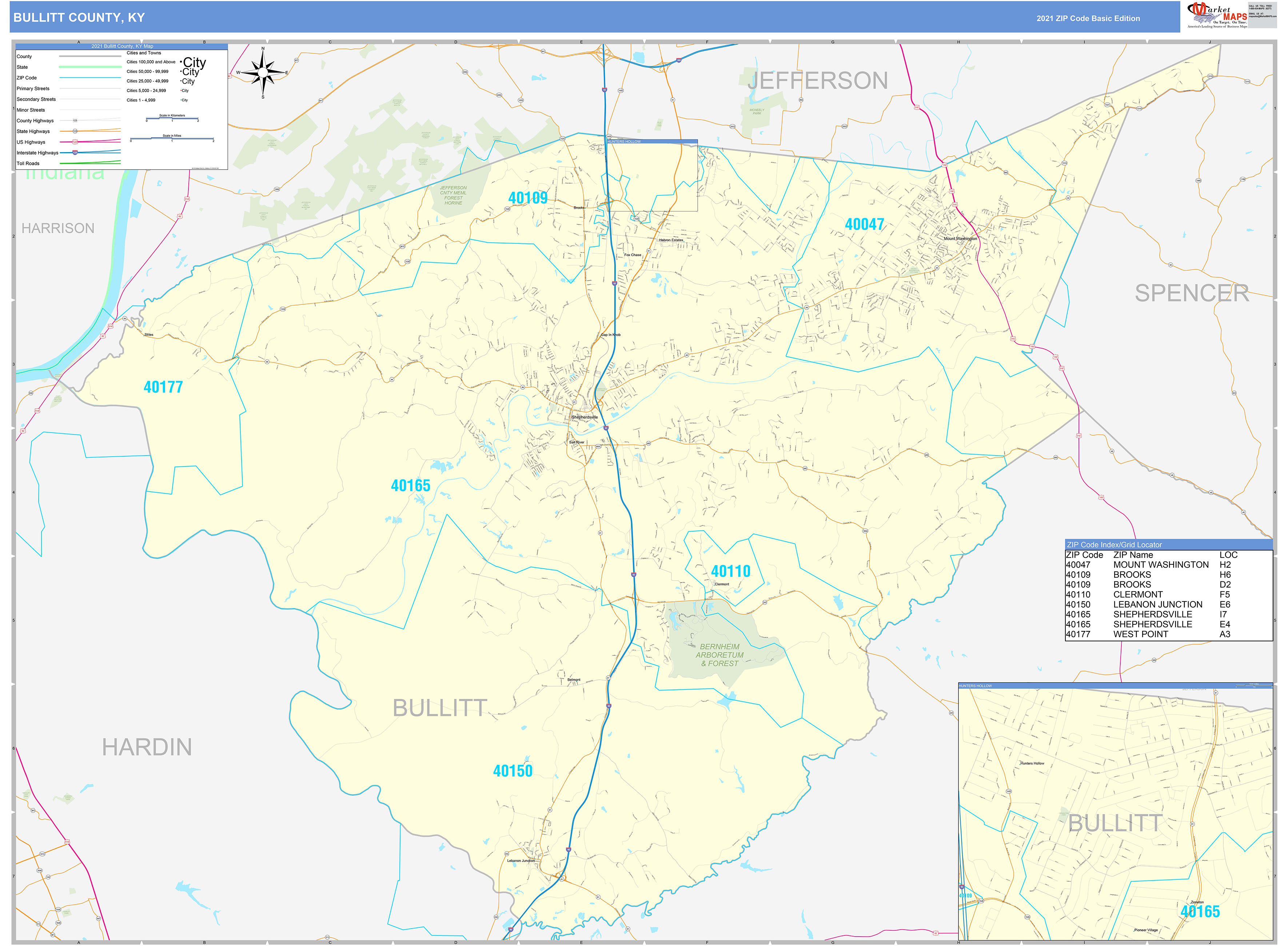 Ky Zip Code Map 8086