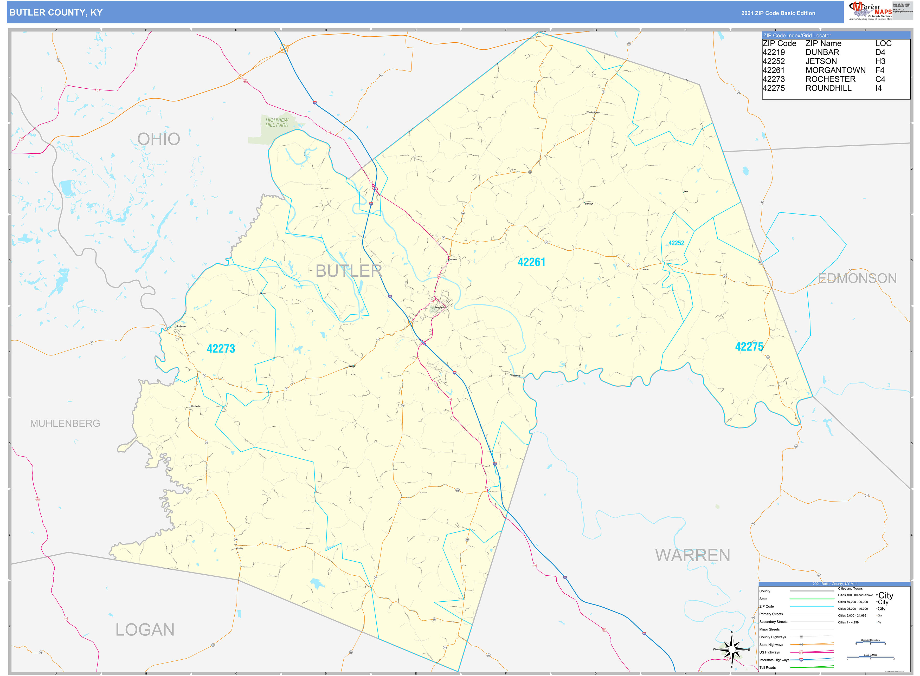 Butler County Pa Zip Code Map - United States Map