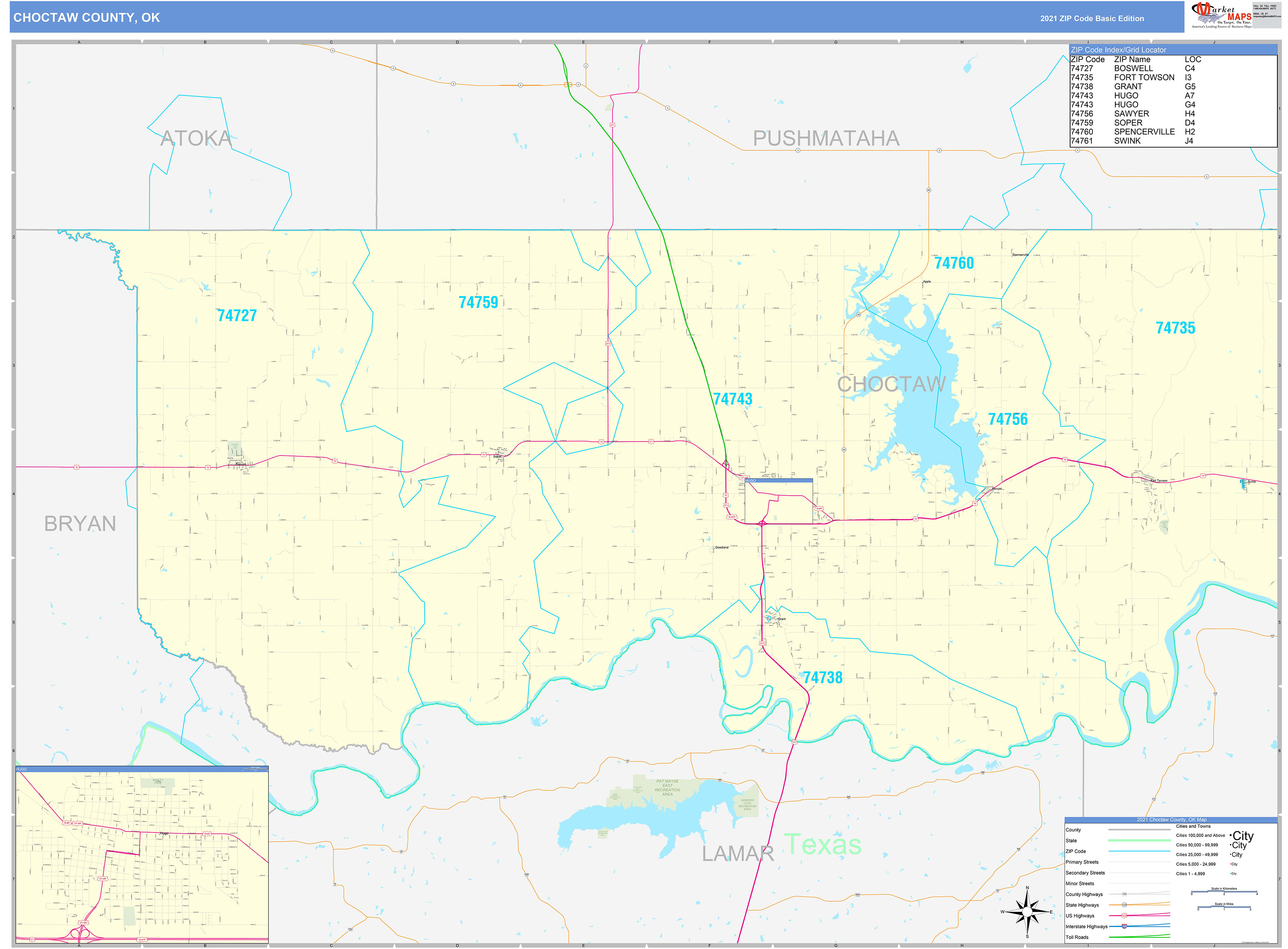 Choctaw Nation Of Oklahoma Map - United States Map