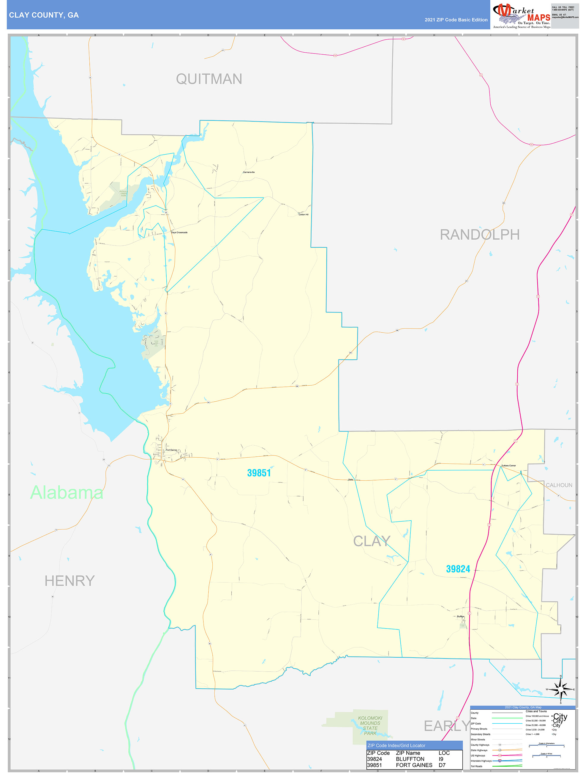 Clay County Zip Code Map United States Map