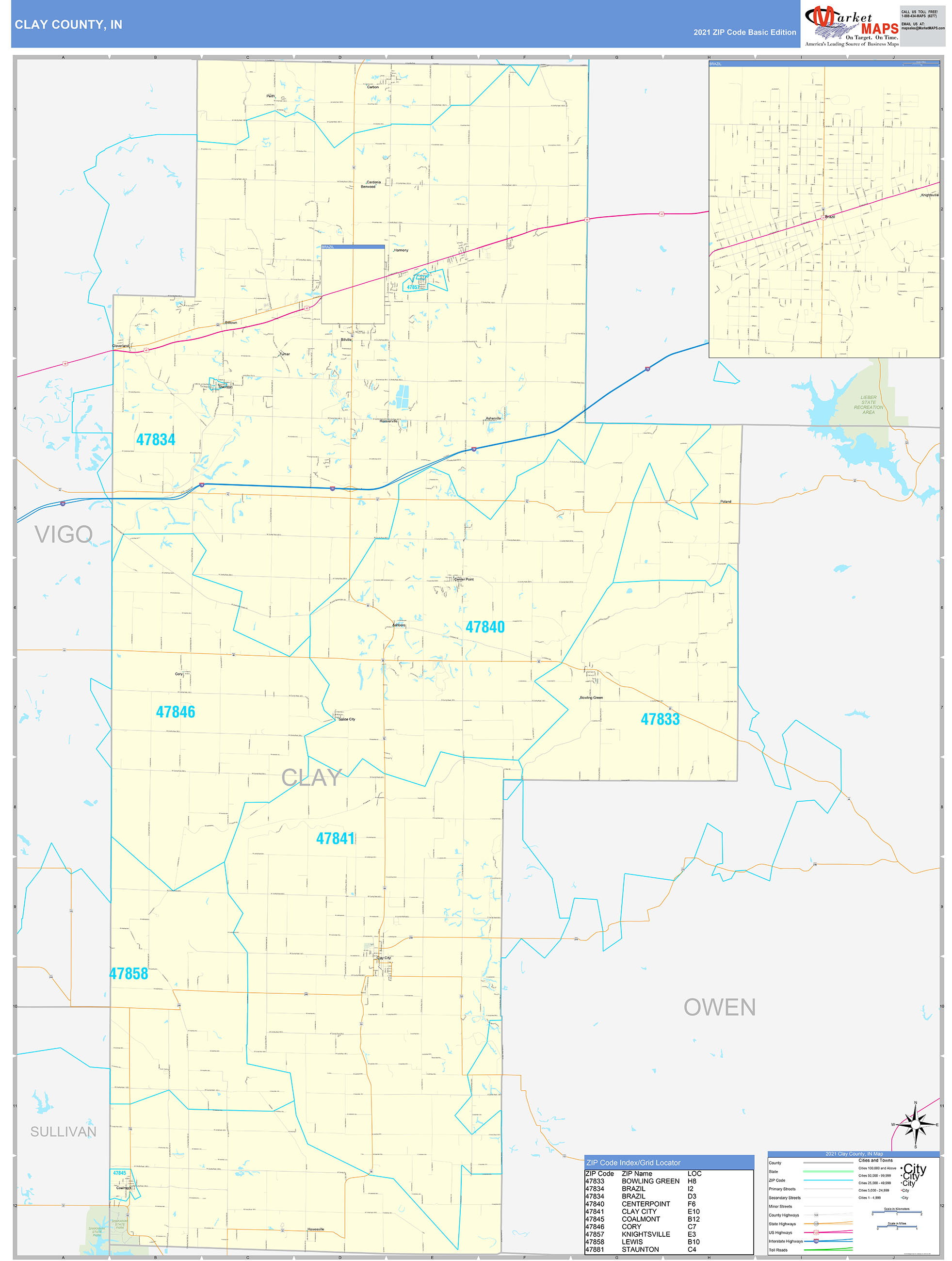 Clay County Zip Code Map Printable Online