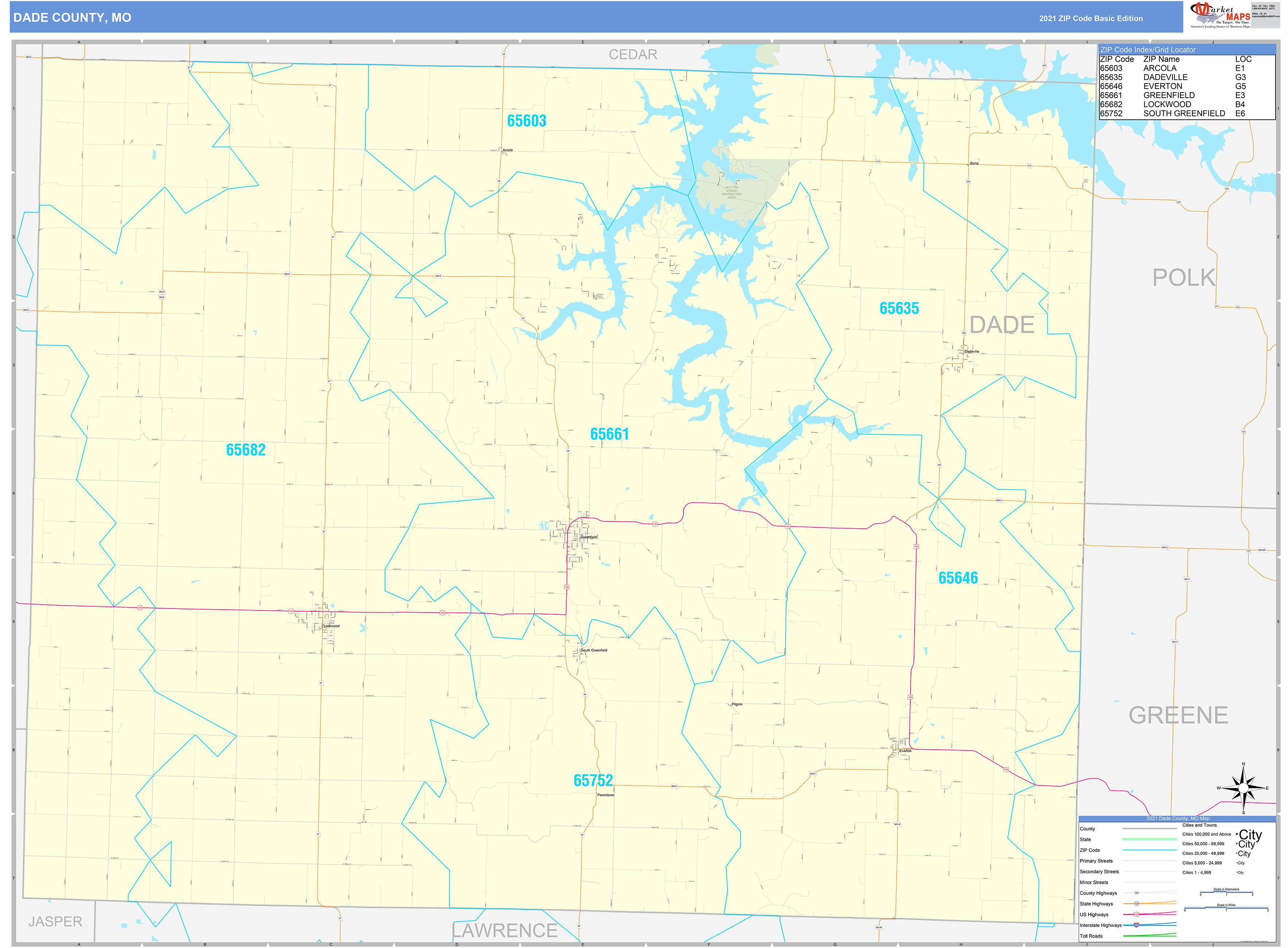 Dade County Map