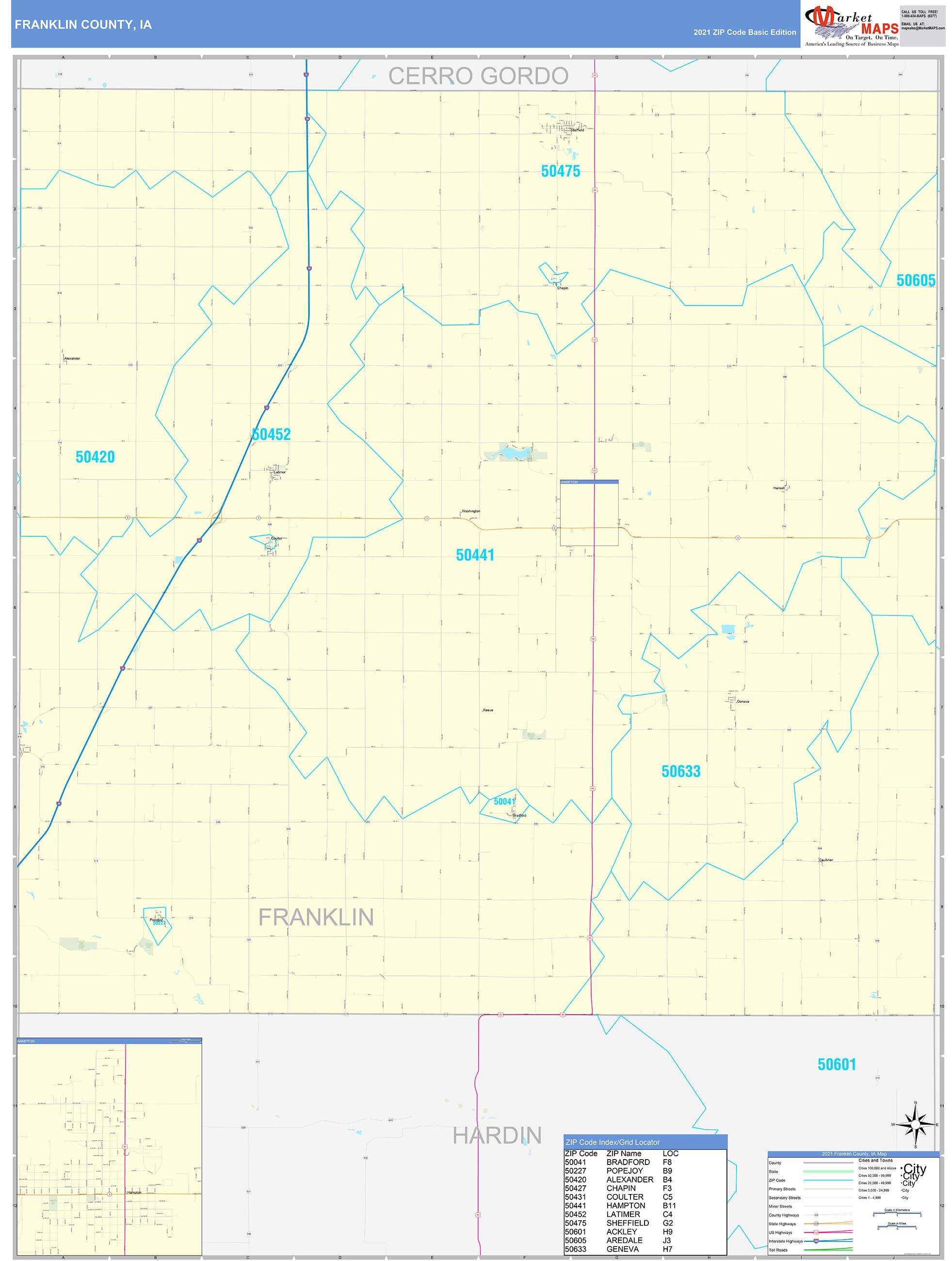 Franklin County Map State Virginia Stock Vector Royal vrogue.co