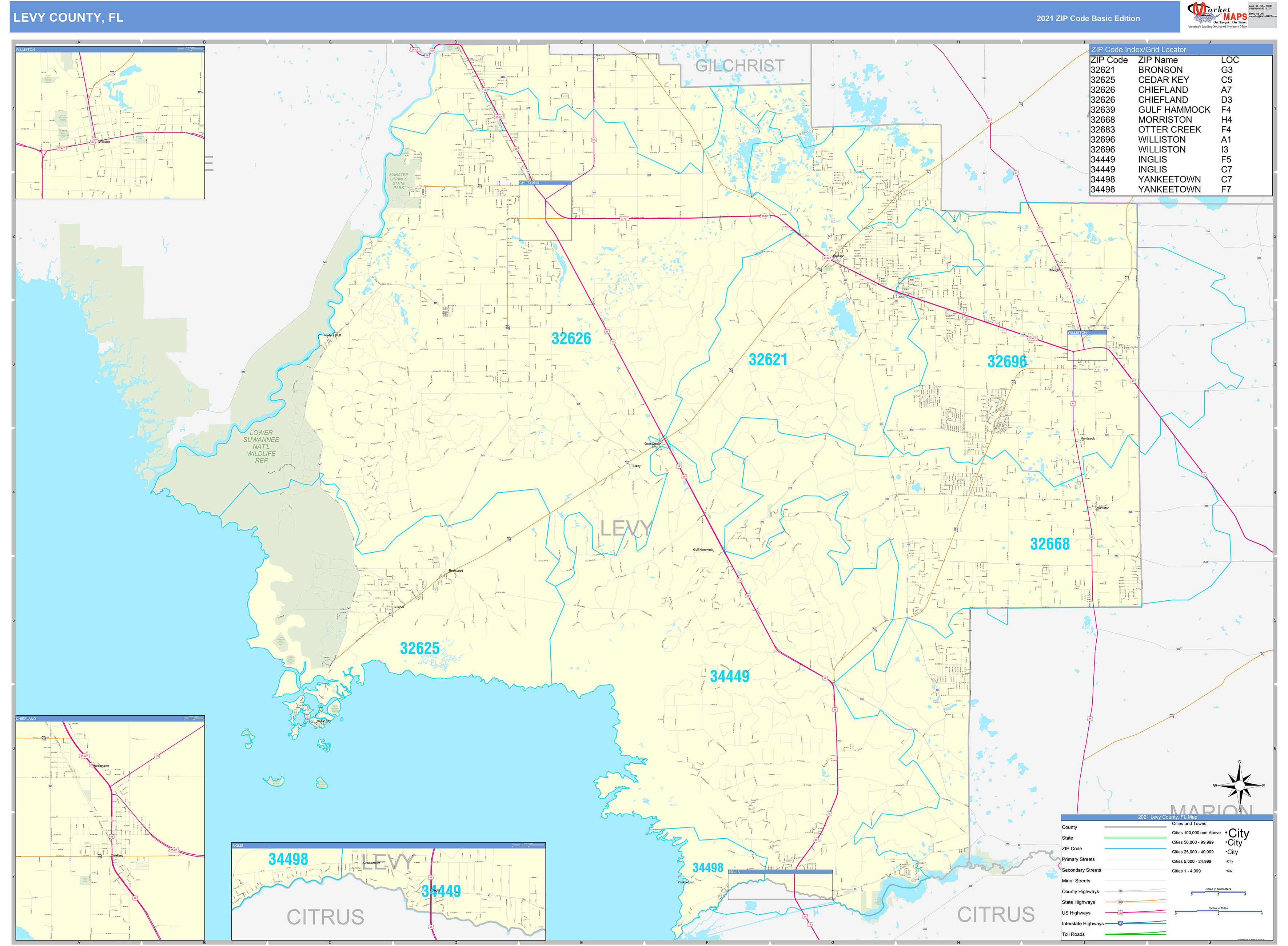 Old Maps Of Levy County Florida