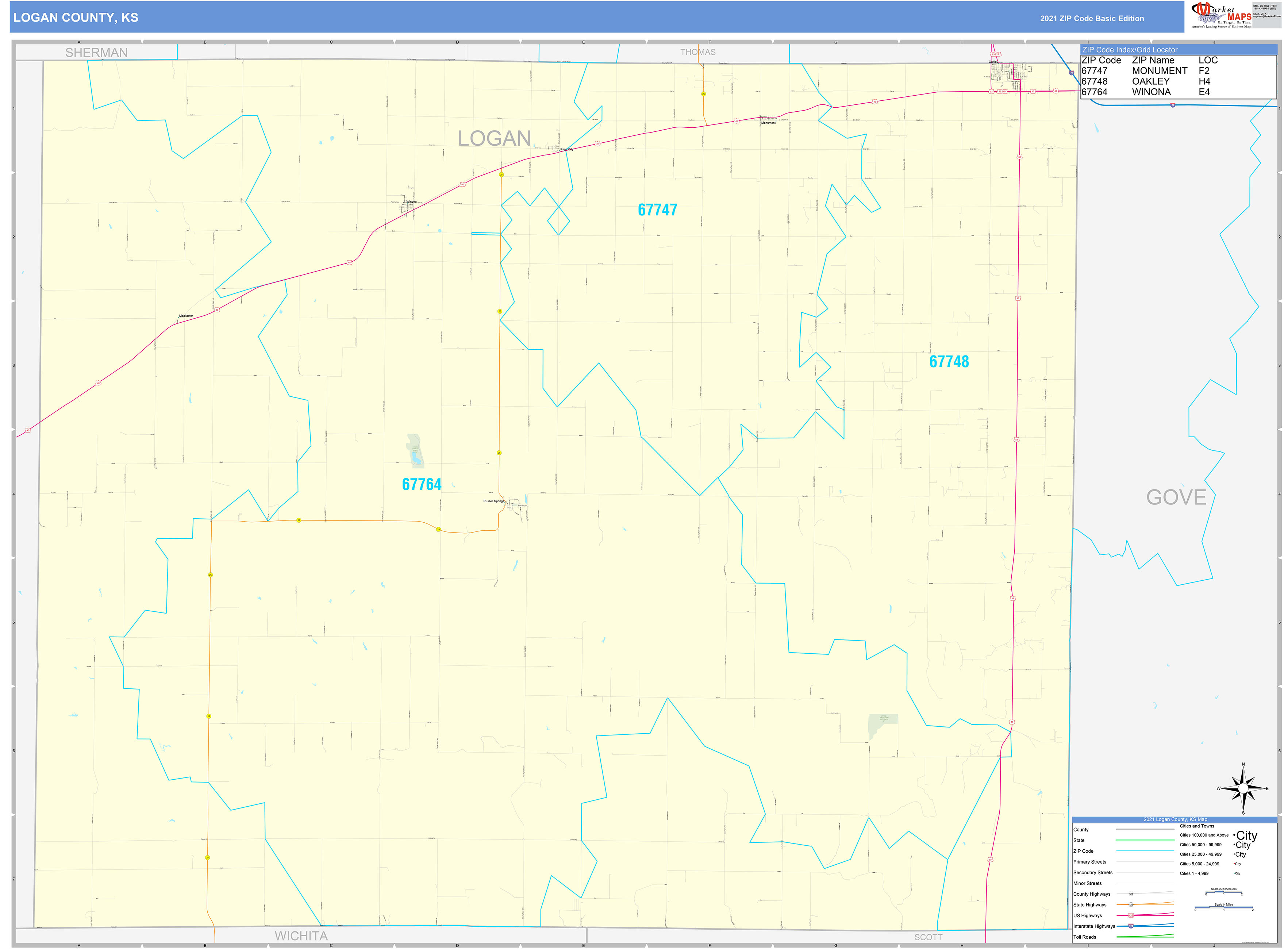 Logan County Ky Wall Map Color Cast Style By Marketmaps Images and
