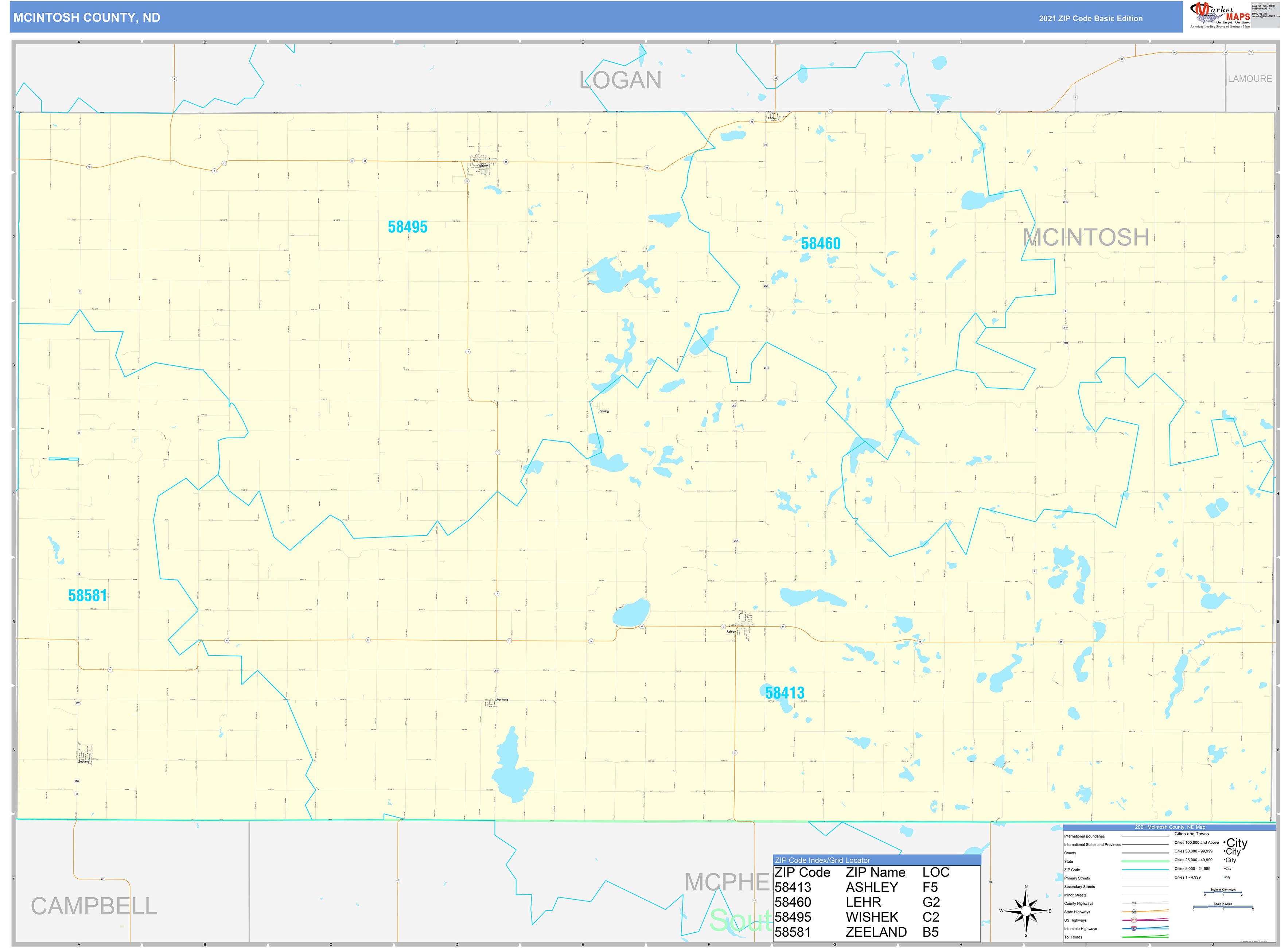 Mcintosh County Ga Wall Map Premium Style By Marketma vrogue.co