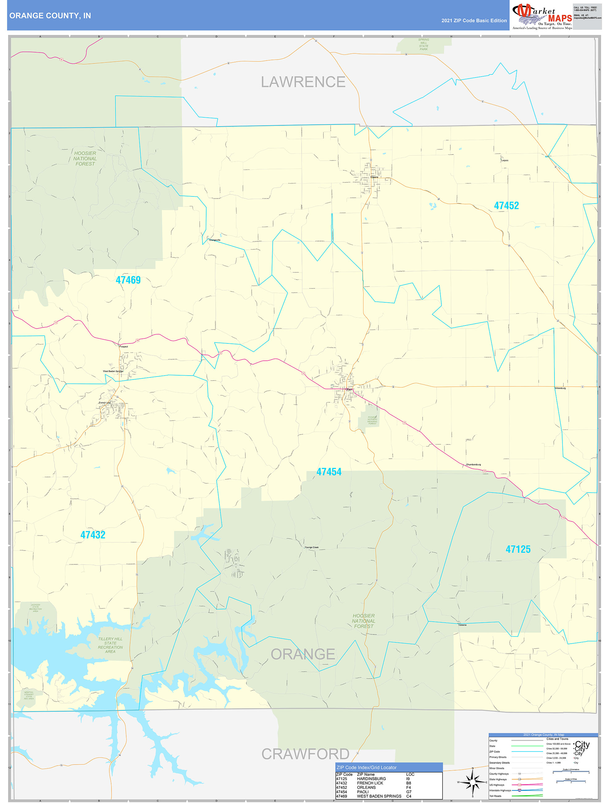 Orange County By Zip Code Map