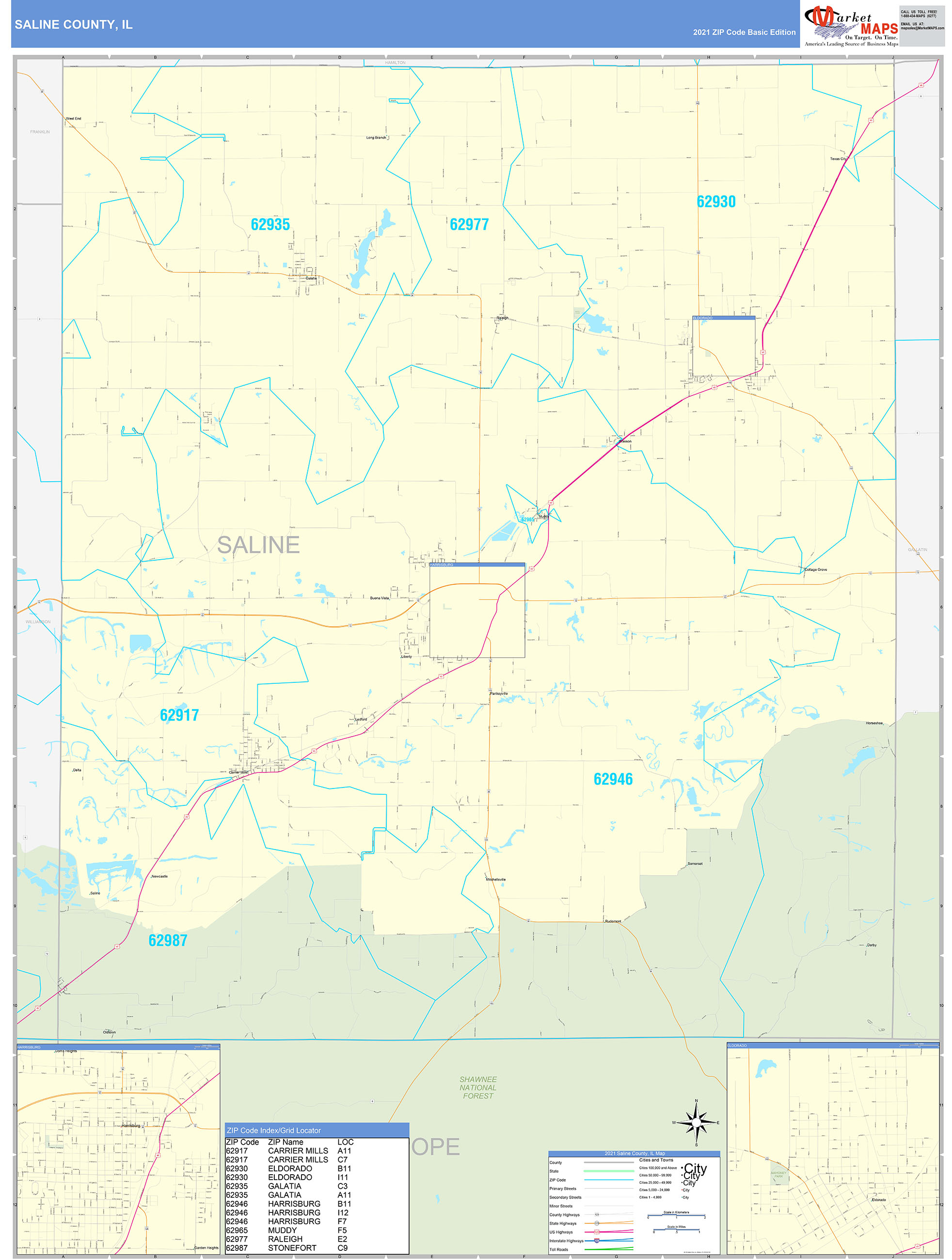 Saline County Map