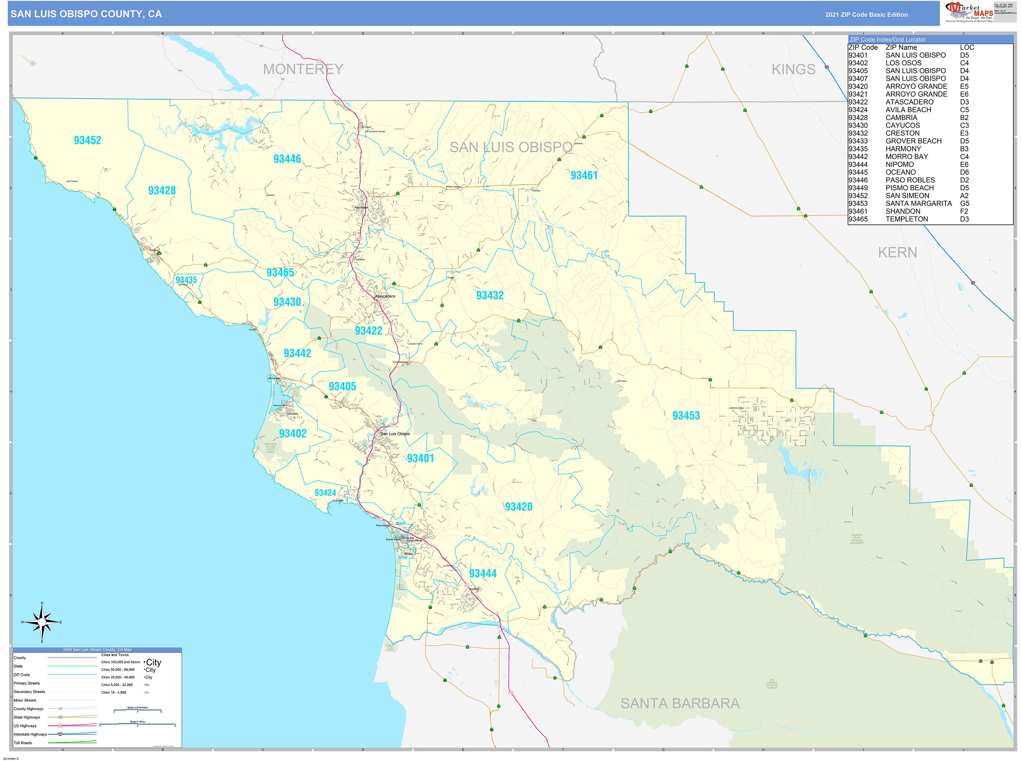 Political Map Of San Luis Obispo County - vrogue.co