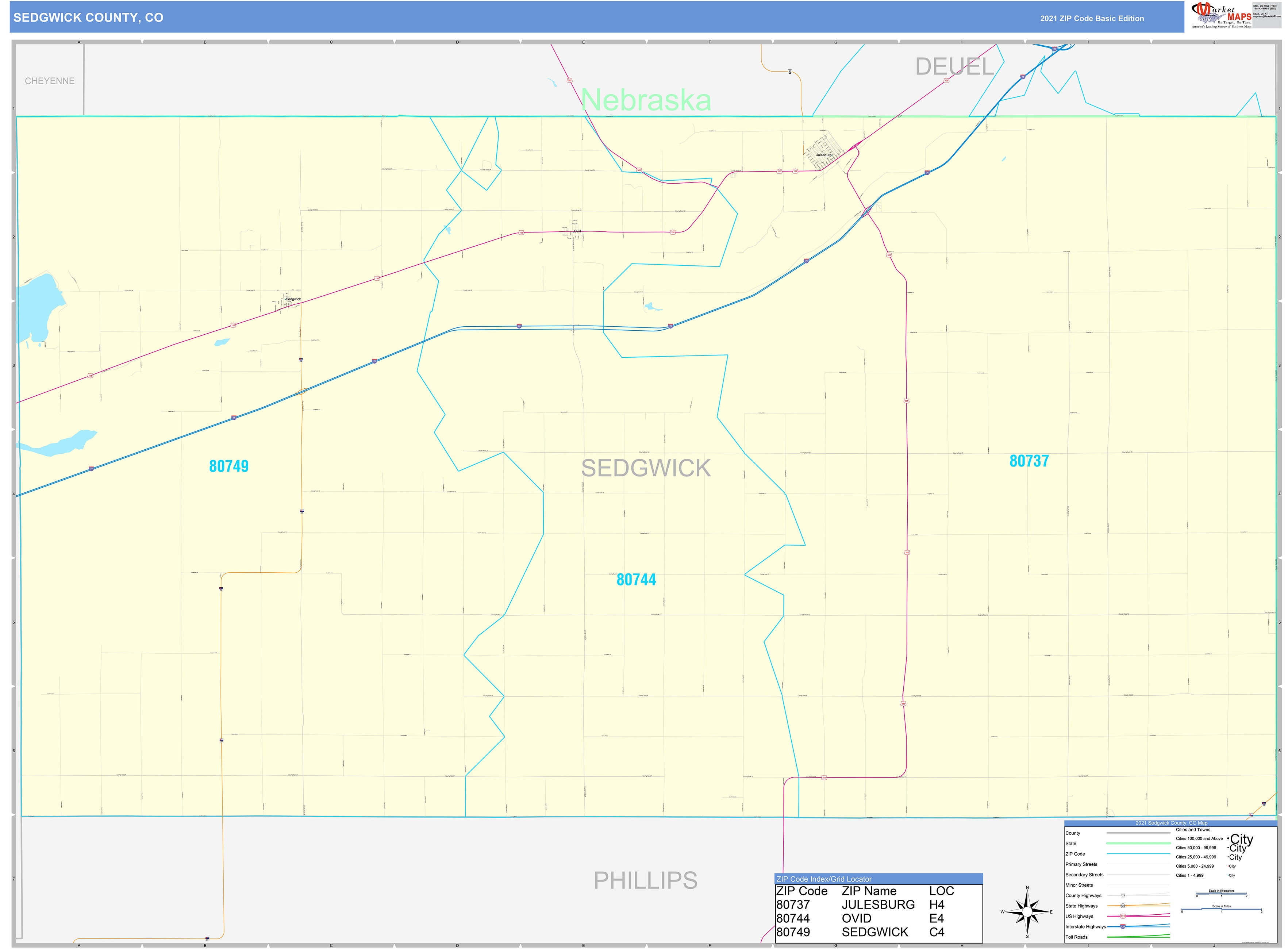 Sedgwick County Map With Towns