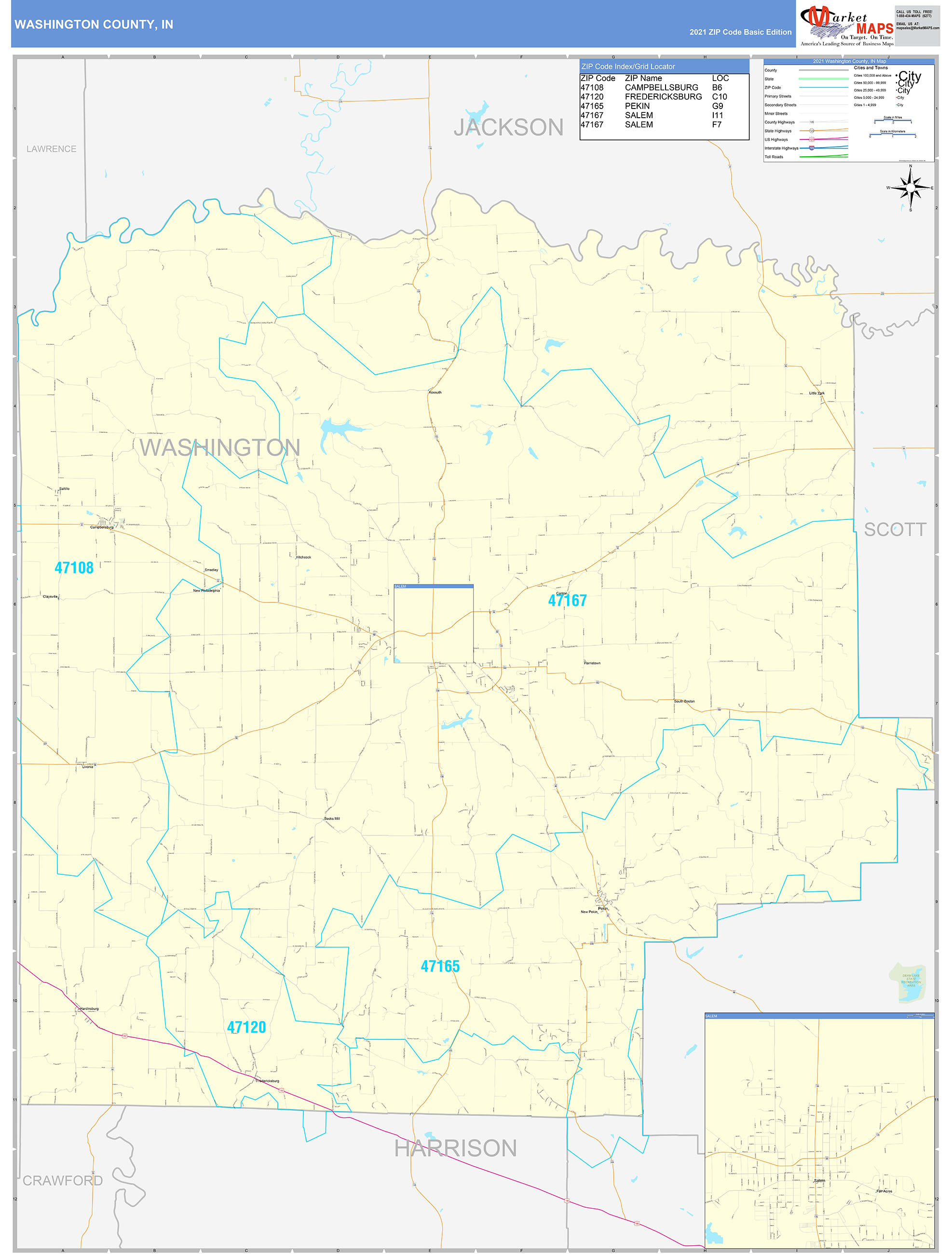 Washington County Zip Code Map United States Map
