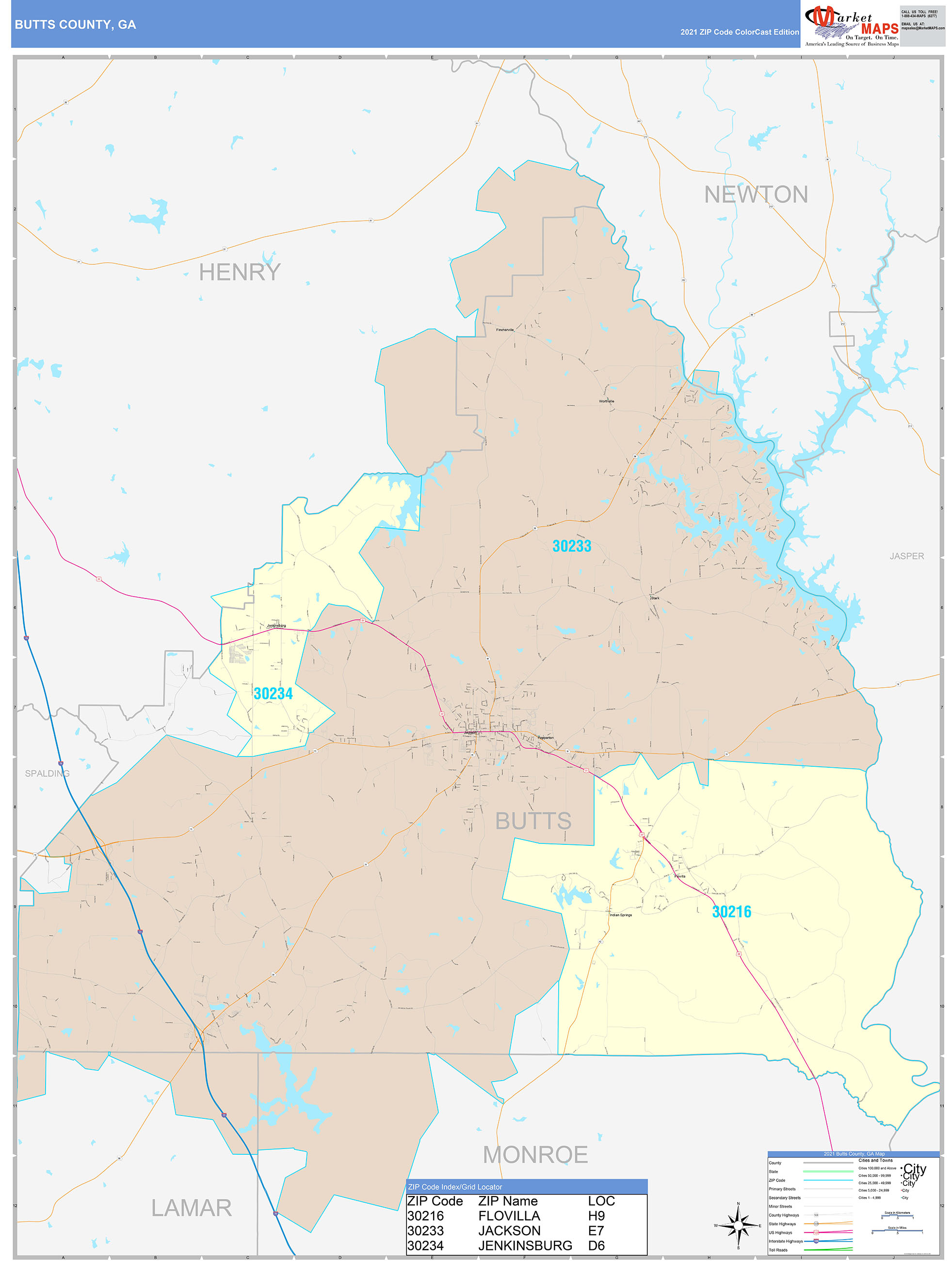 Douglas County Ga Wall Map Color Cast Style By Market vrogue.co