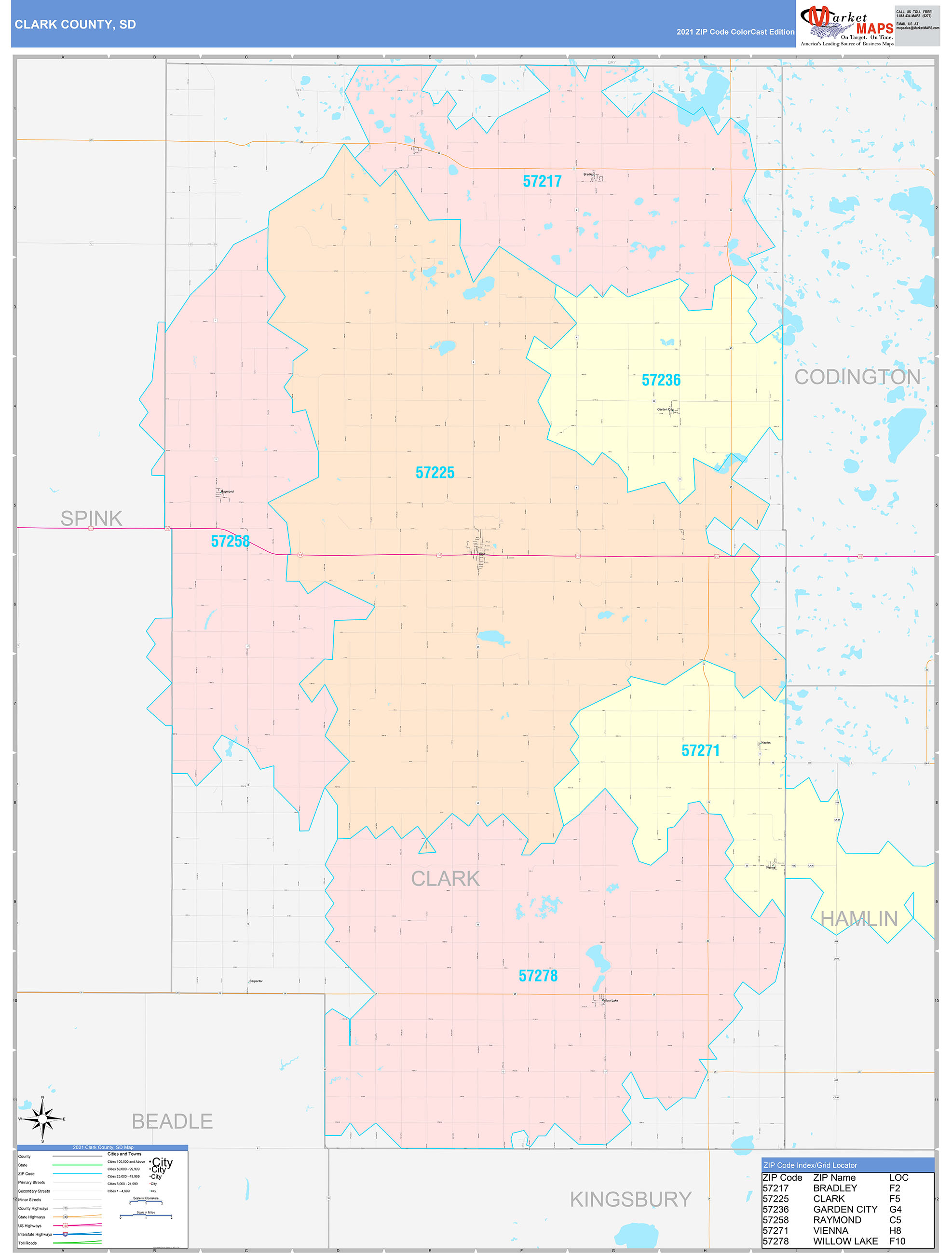 Clark County Wi Wall Map Color Cast Style By Marketmaps Images and Photos finder