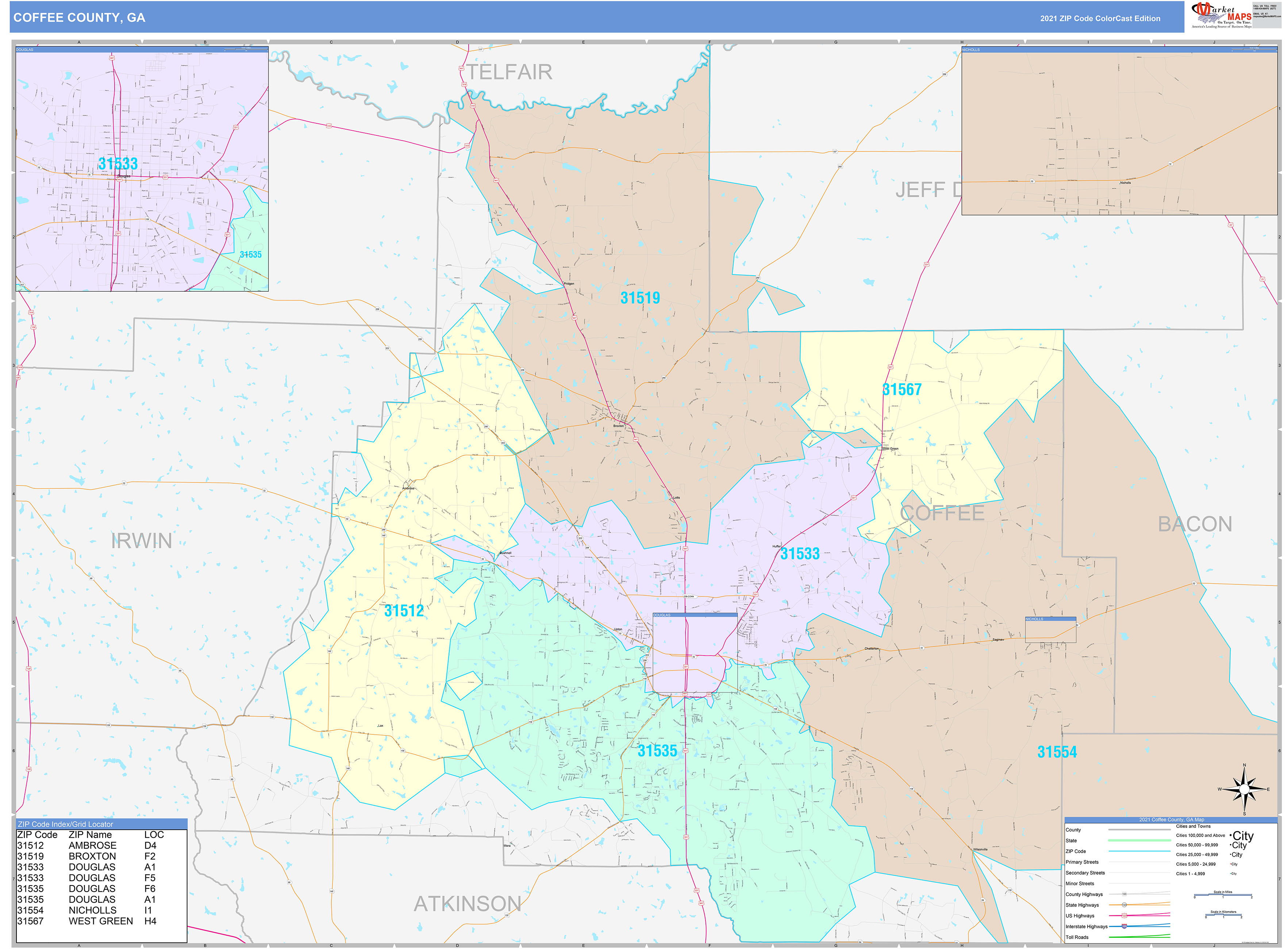 Treutlen County Ga Wall Map Color Cast Style By Marketmaps Images and