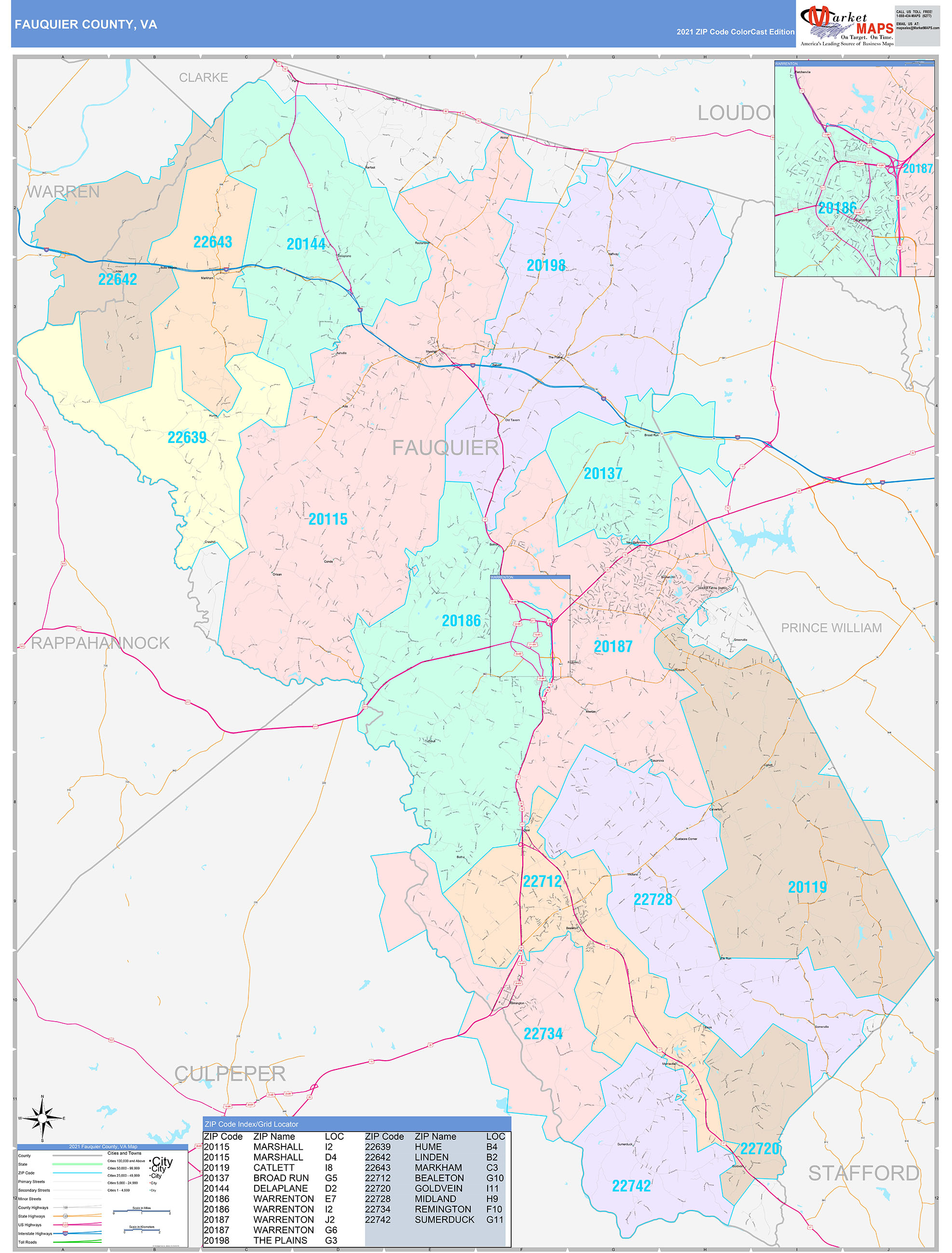 Fauquier County Map