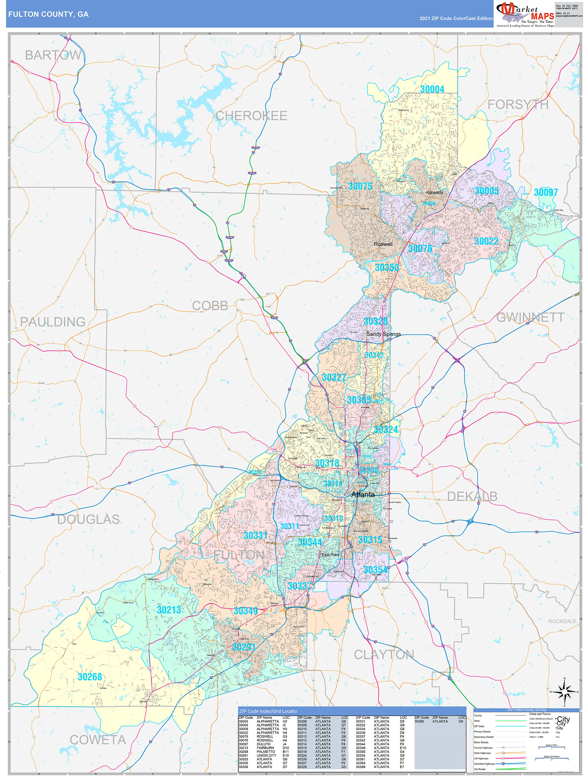 Fulton County Map