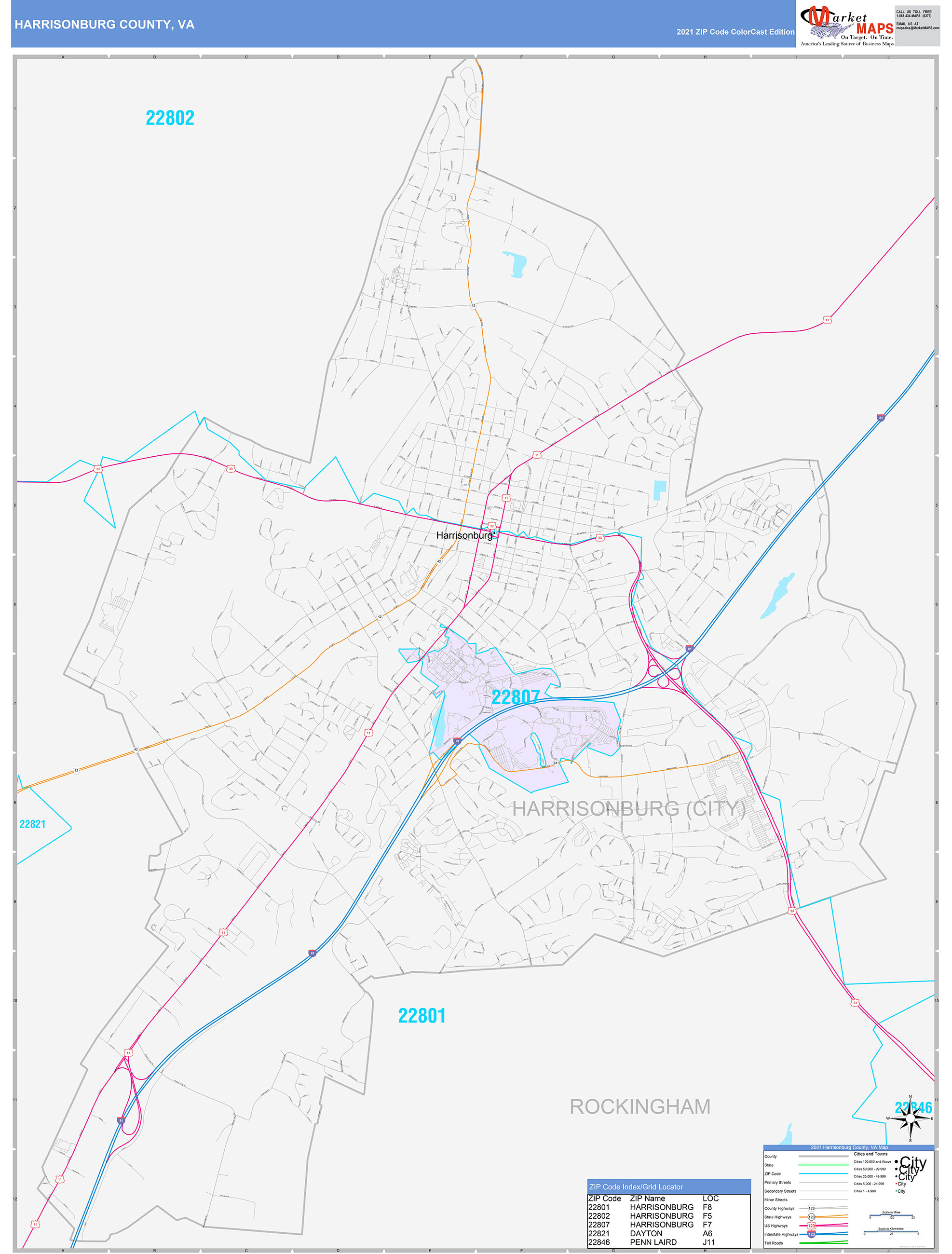 Harrisonburg Va Zip Code Map United States Map