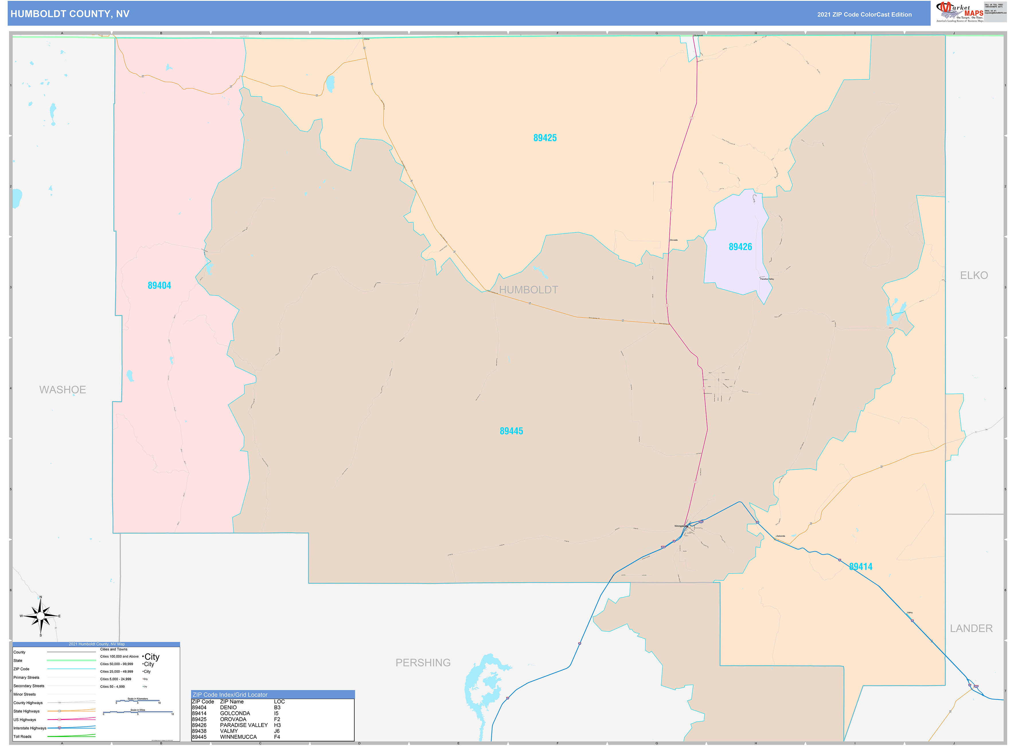 humboldt-county-nv-wall-map-color-cast-style-by-marketmaps-mapsales