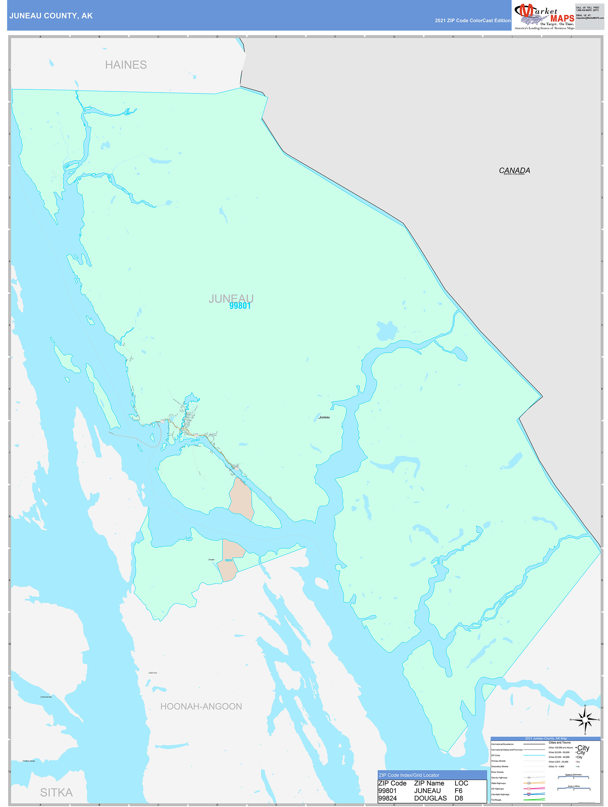 Juneau alaska zip code map united states map