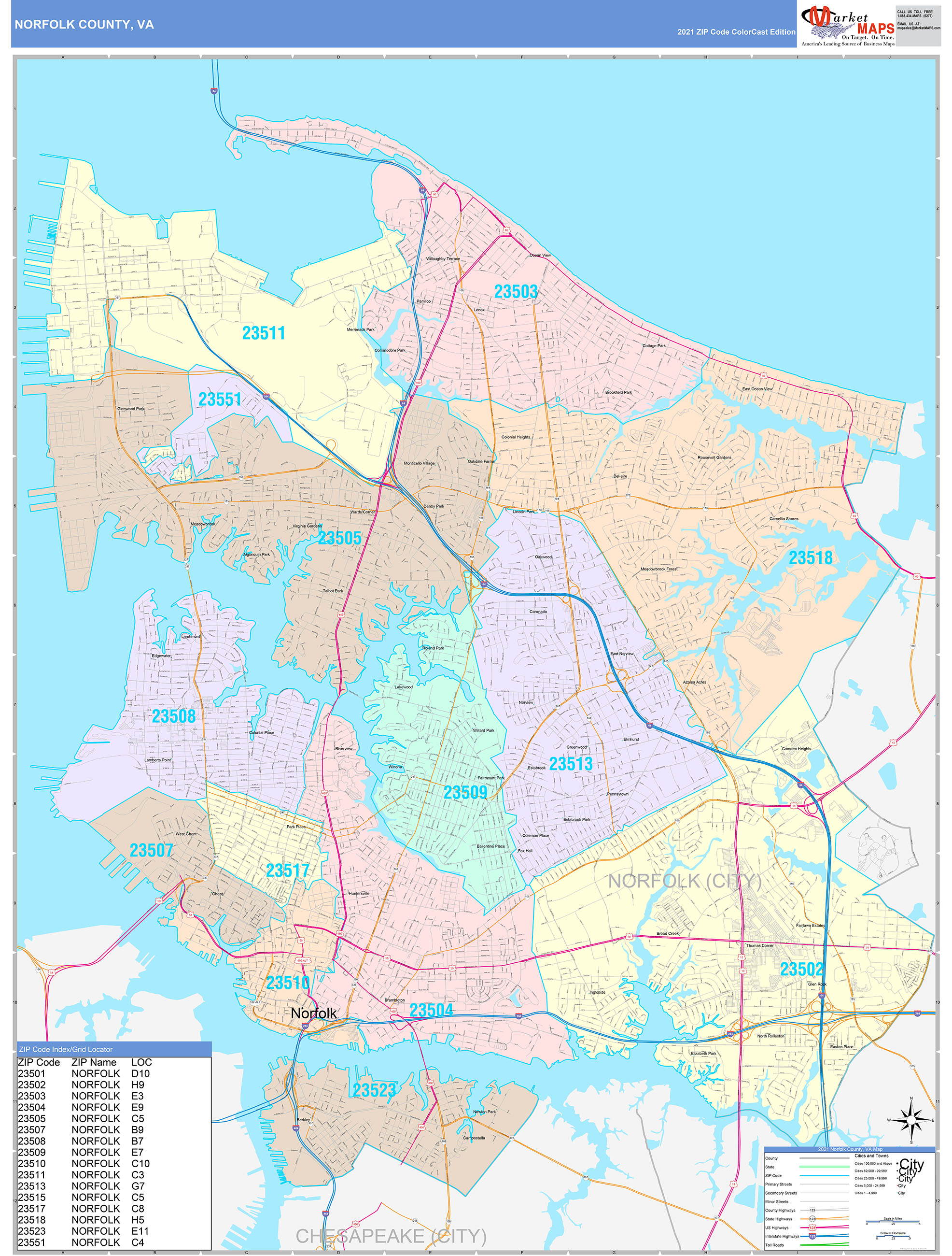 Norfolk Va Zip Code Map Printable Online