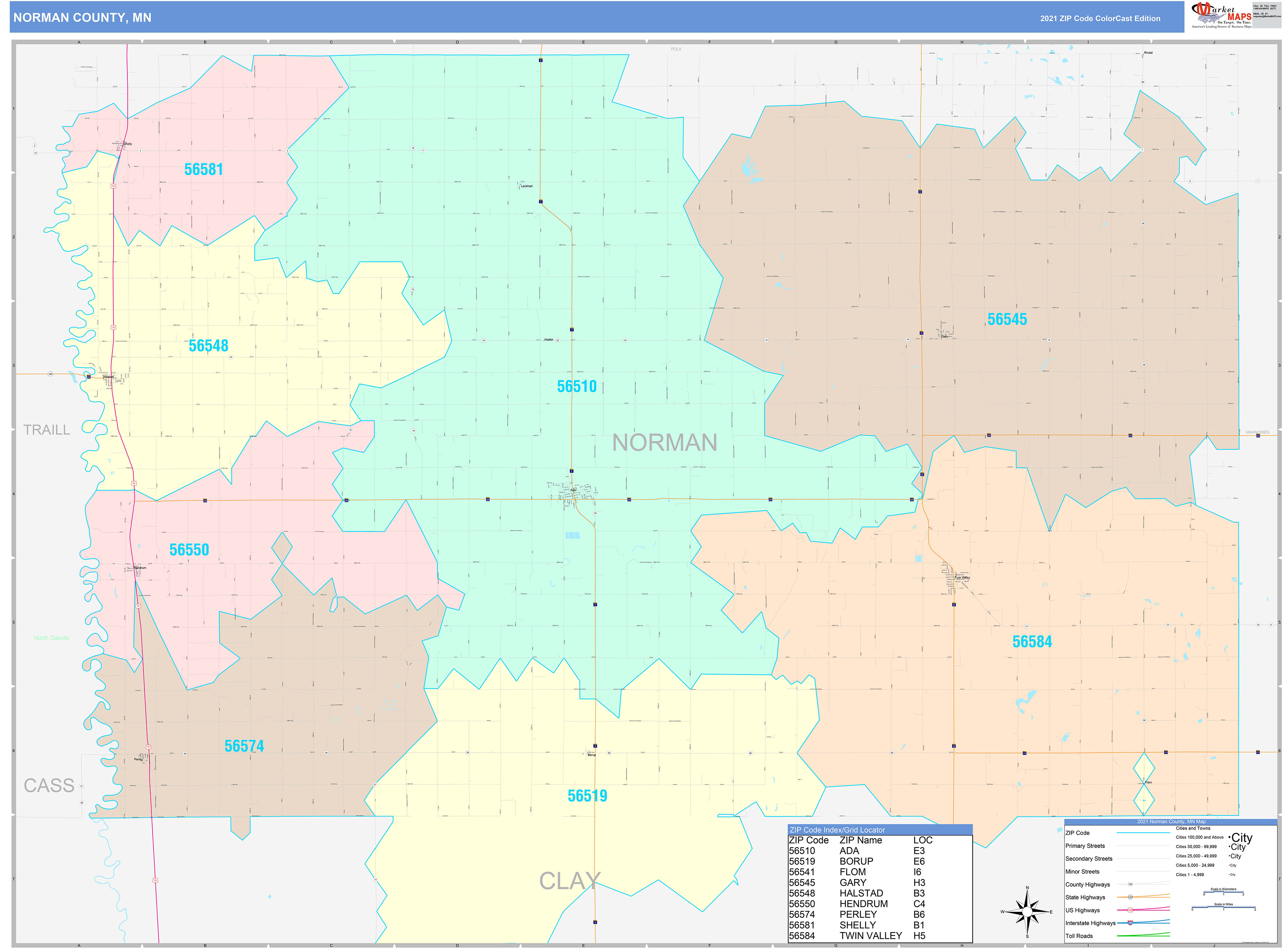 Norman Oklahoma Zip Code Wall Map Premium Style By Ma vrogue.co