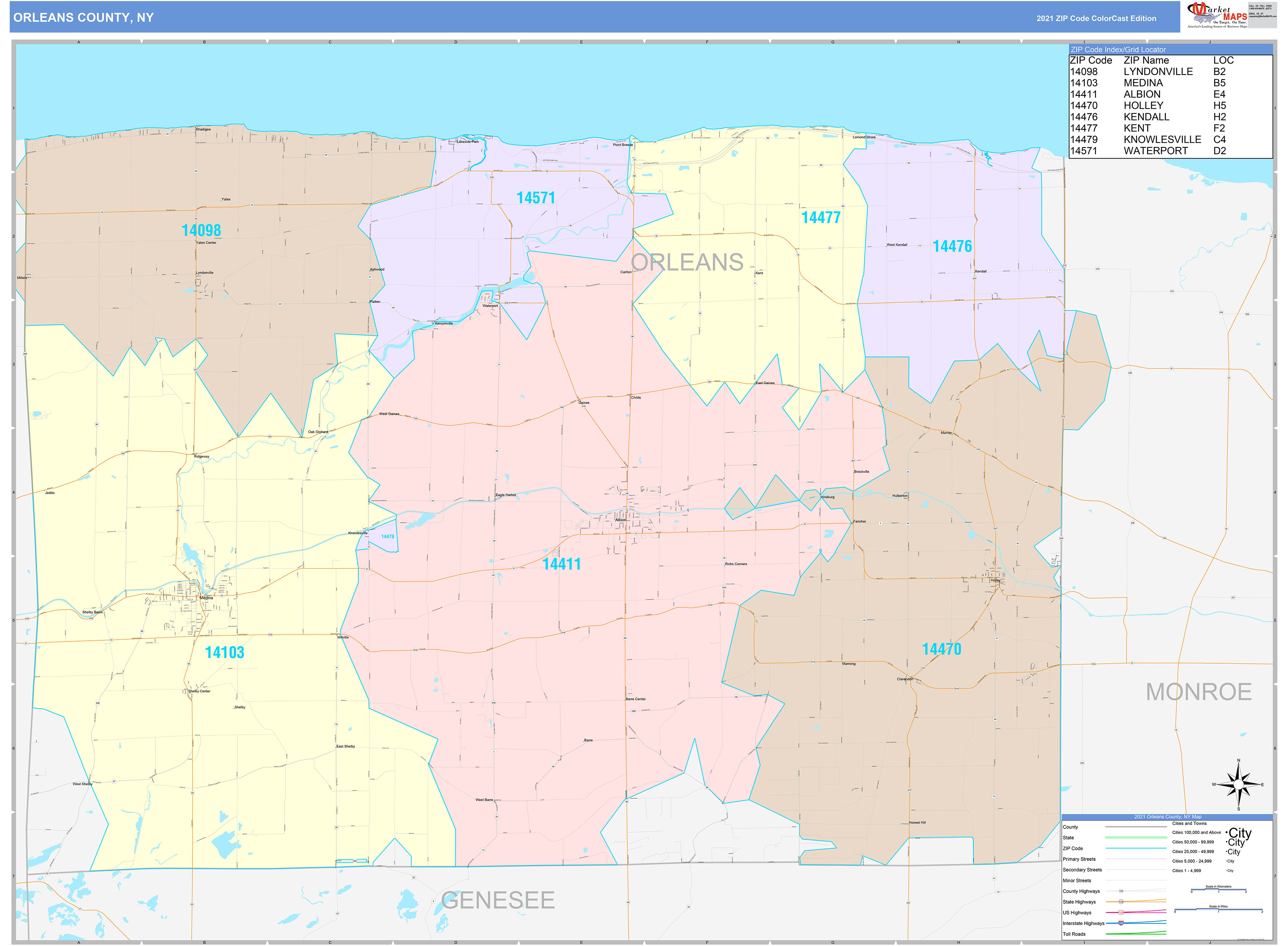 Orleans County La Wall Map Premium Style By Marketmap - vrogue.co