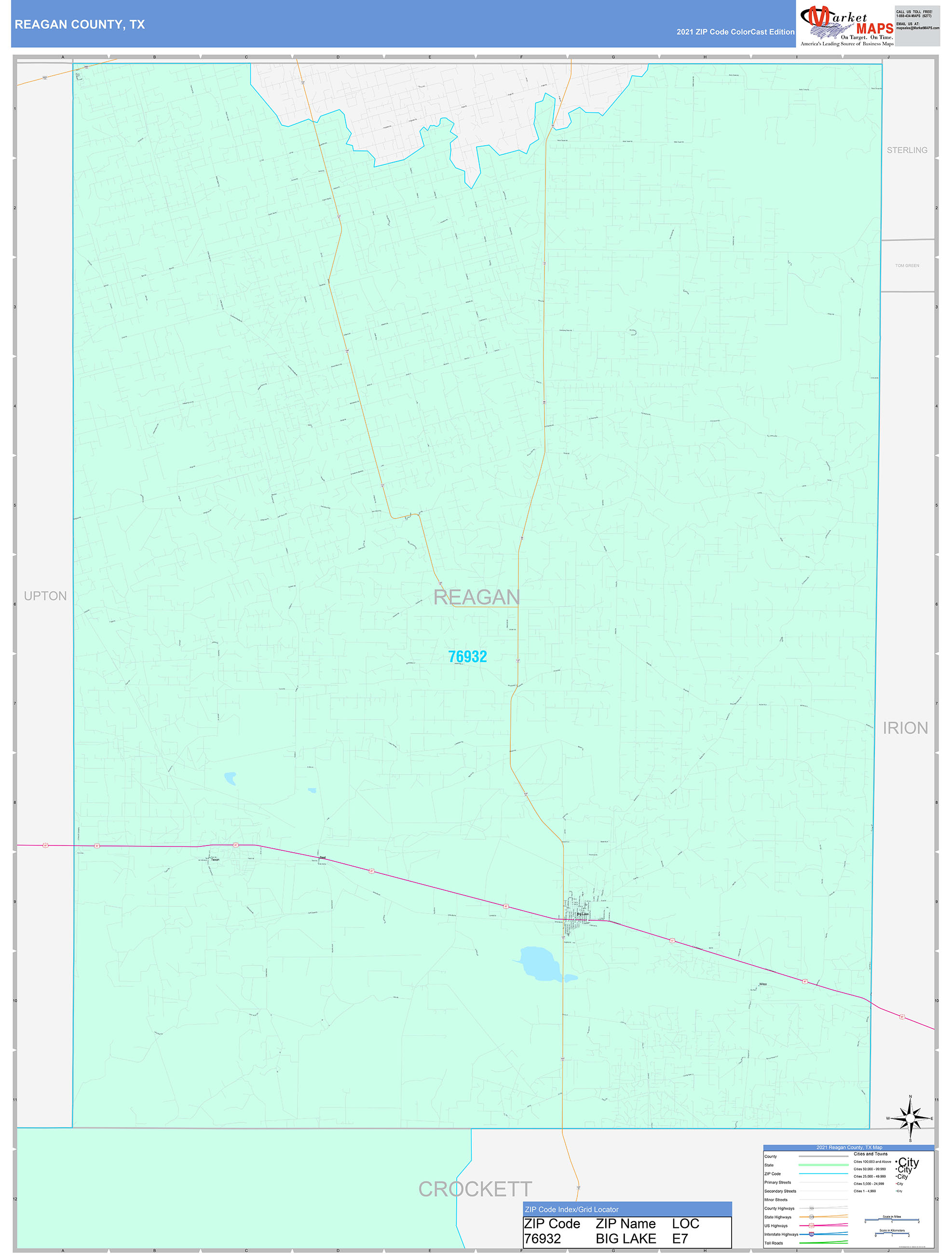 Ronald Reagan County Map