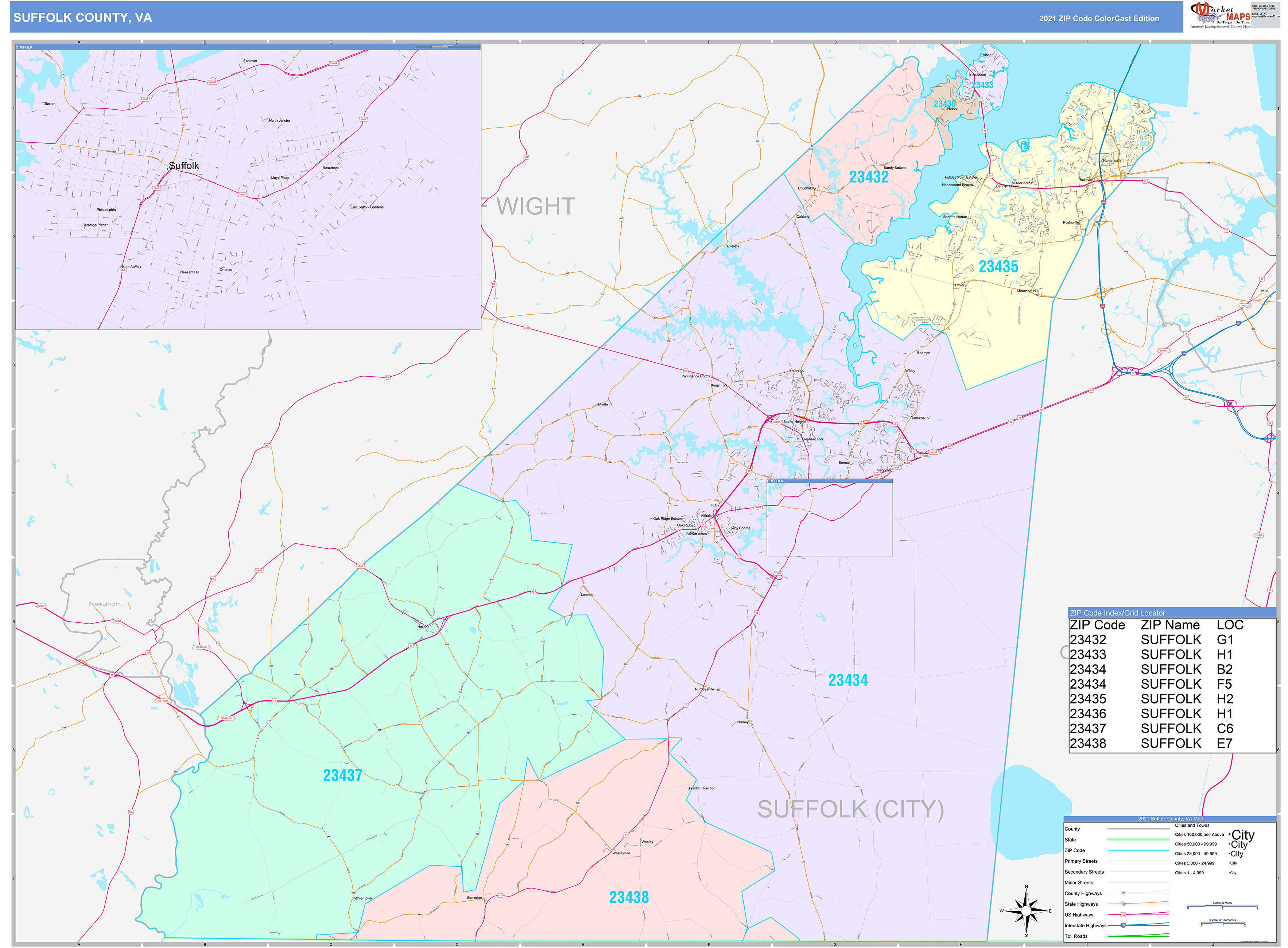 suffolk-county-va-wall-map-color-cast-style-by-marketmaps