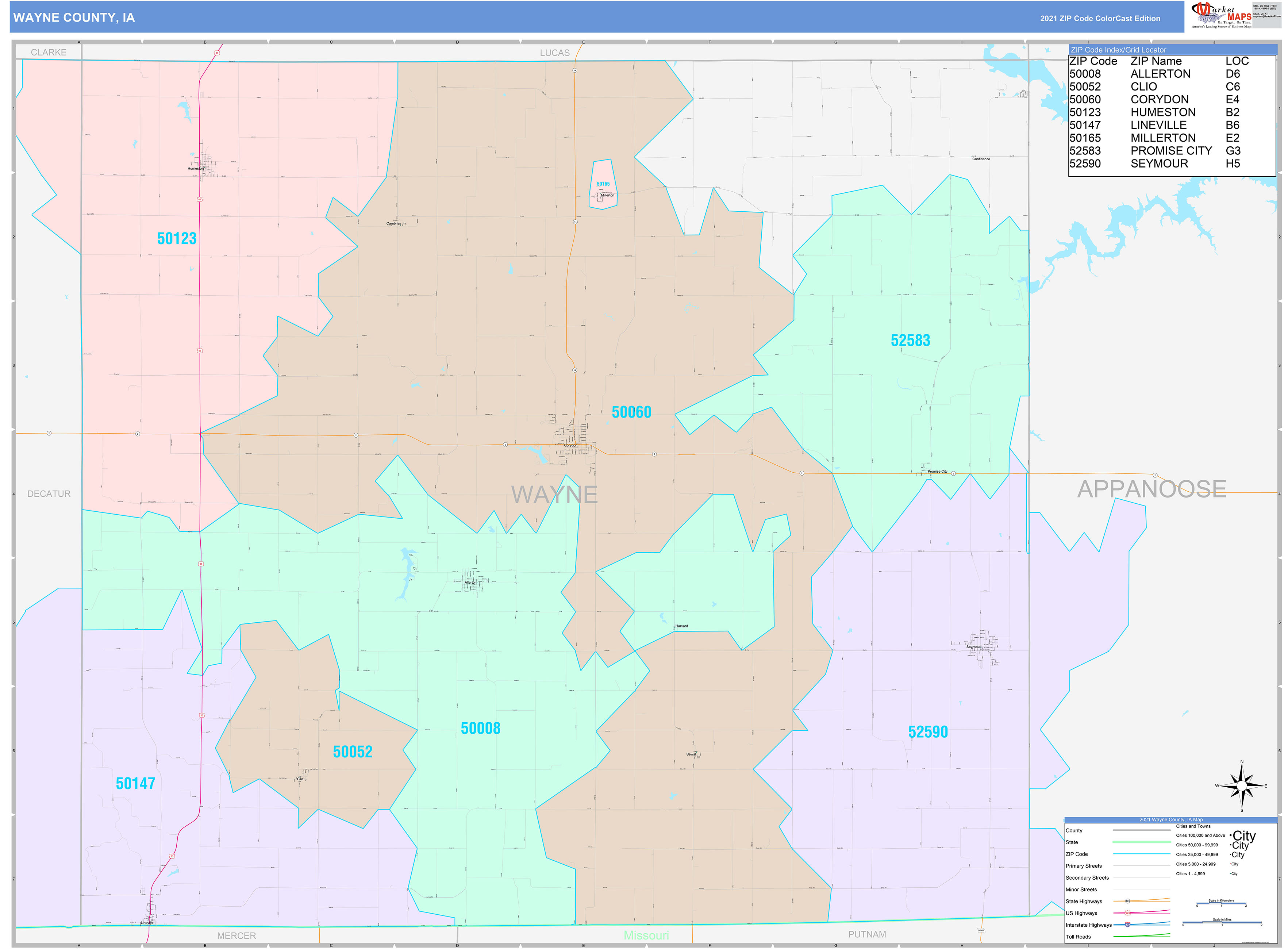Wayne County Zip Code Map Zip Code Map