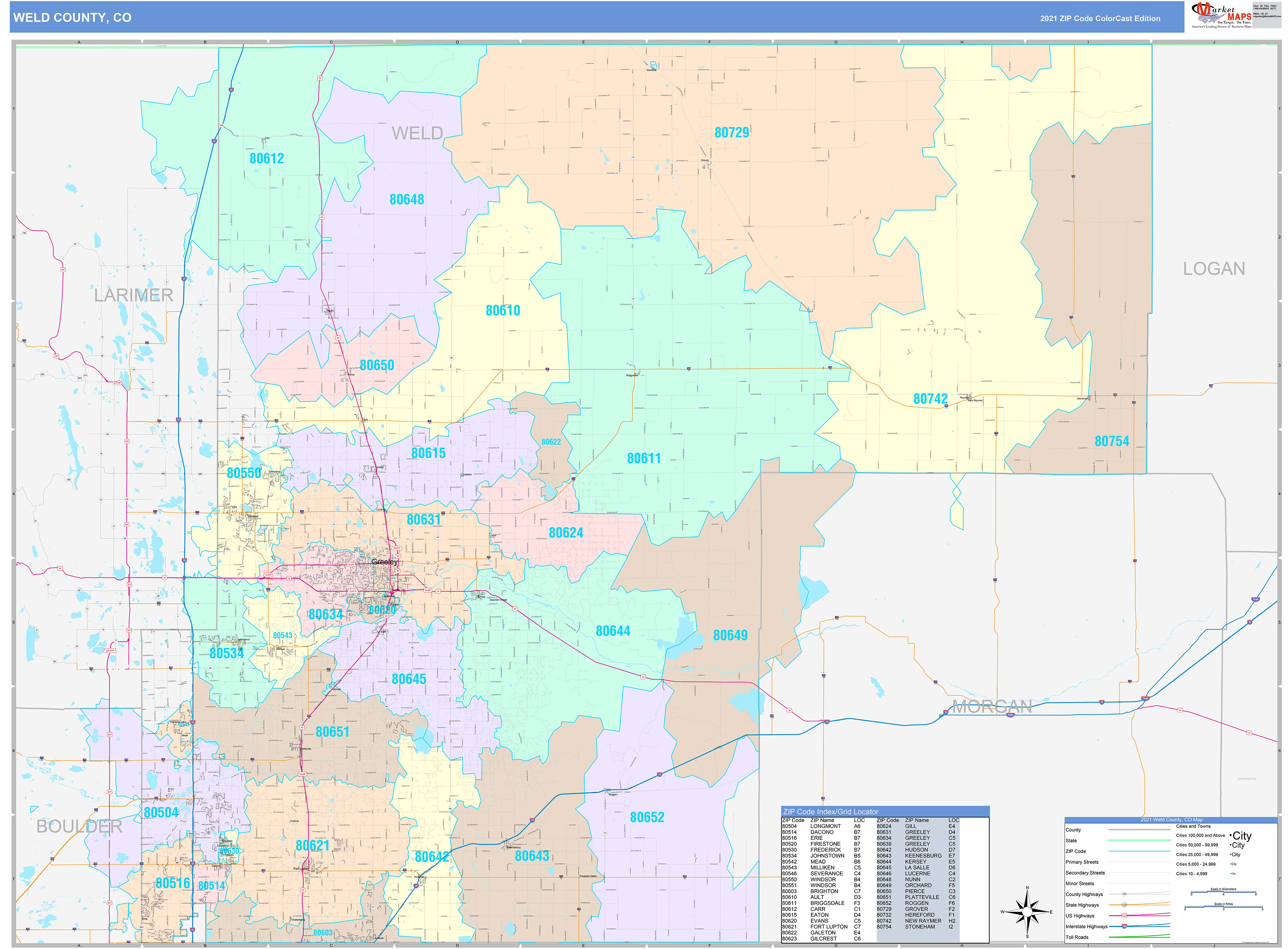Weld County Map
