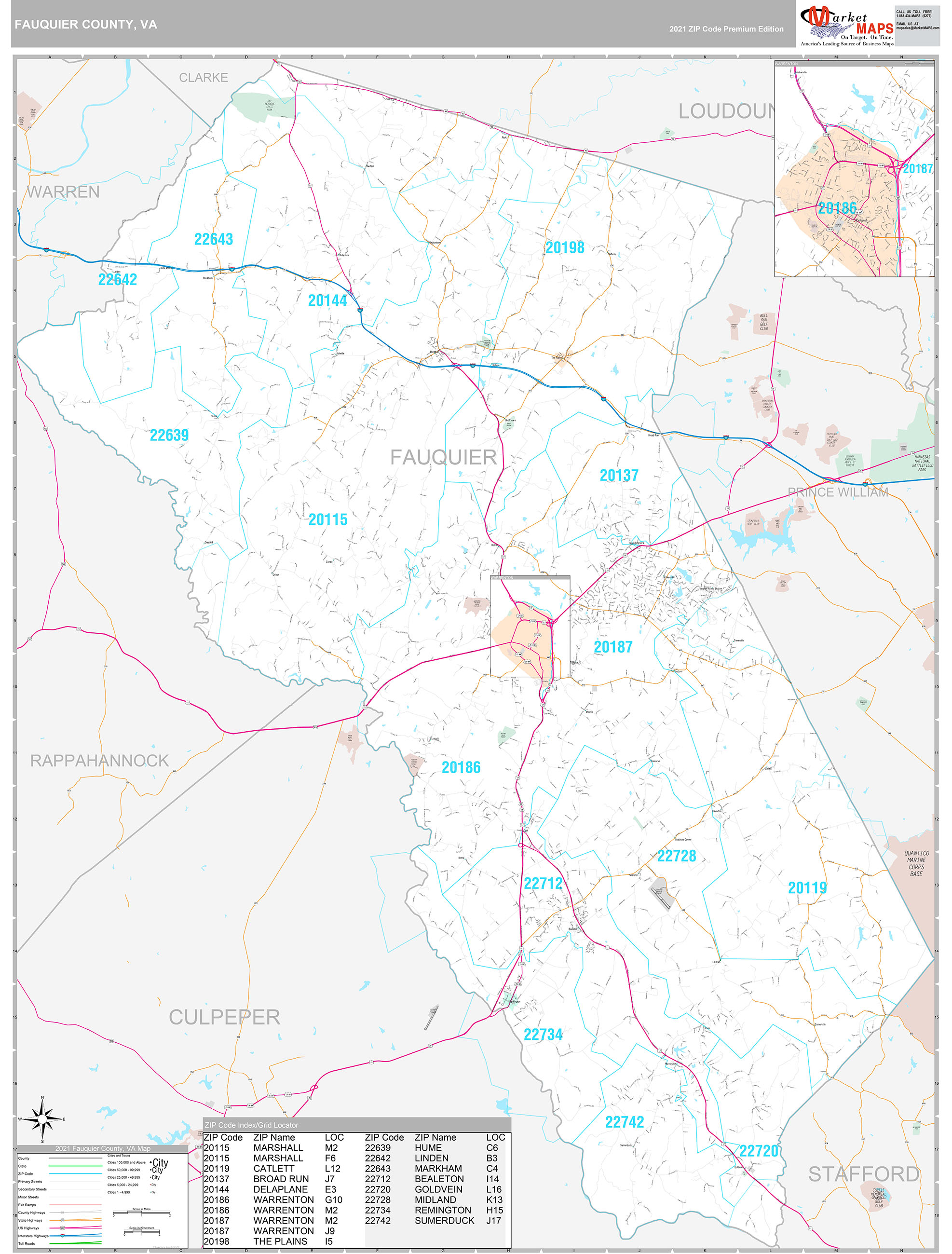 Fauquier County Map