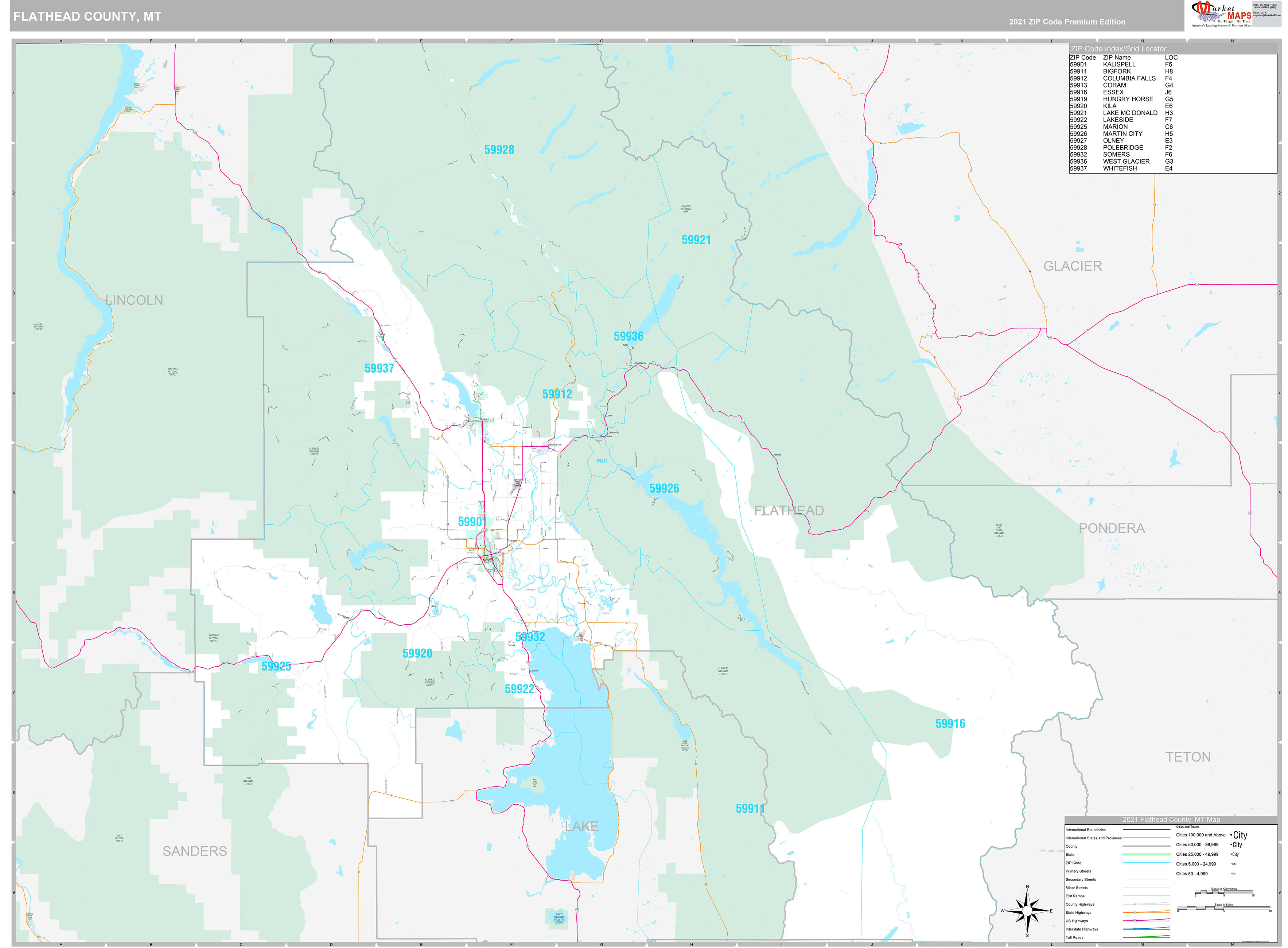 Flathead County District Map